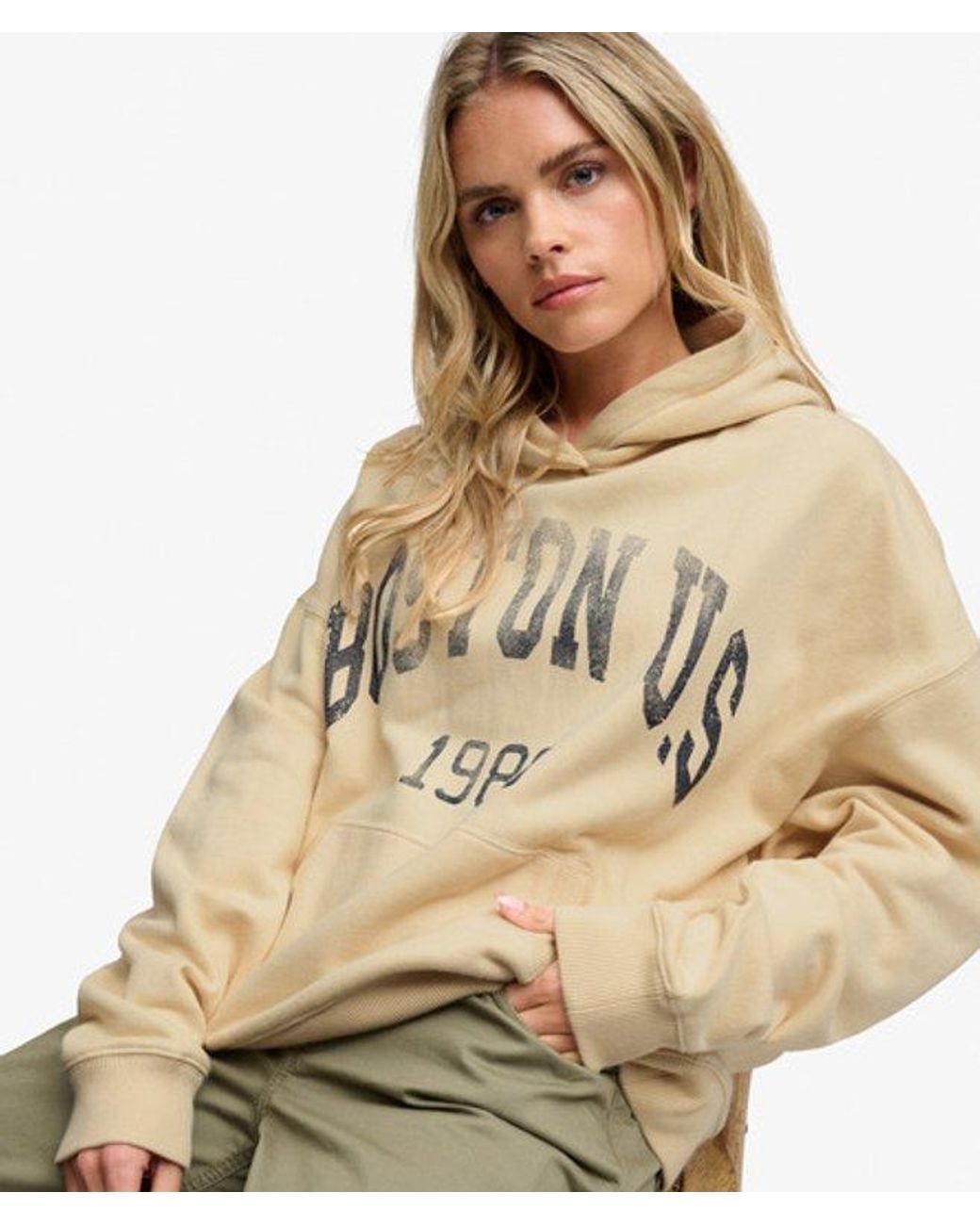 Superdry Natural & Co Athletic Essentials Relaxed Hoodie
