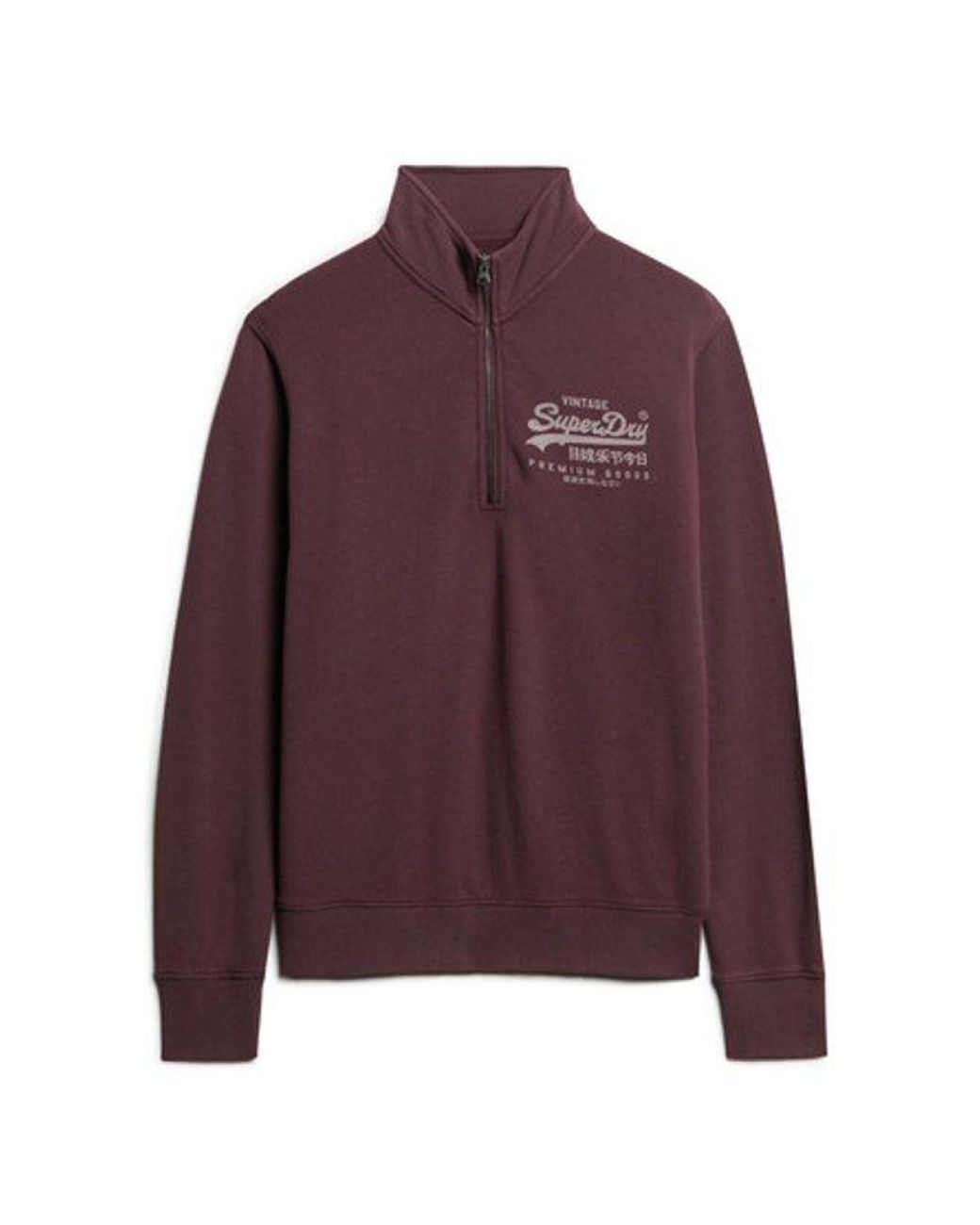 Superdry Red & Co Classic Graphic Half Zip for men
