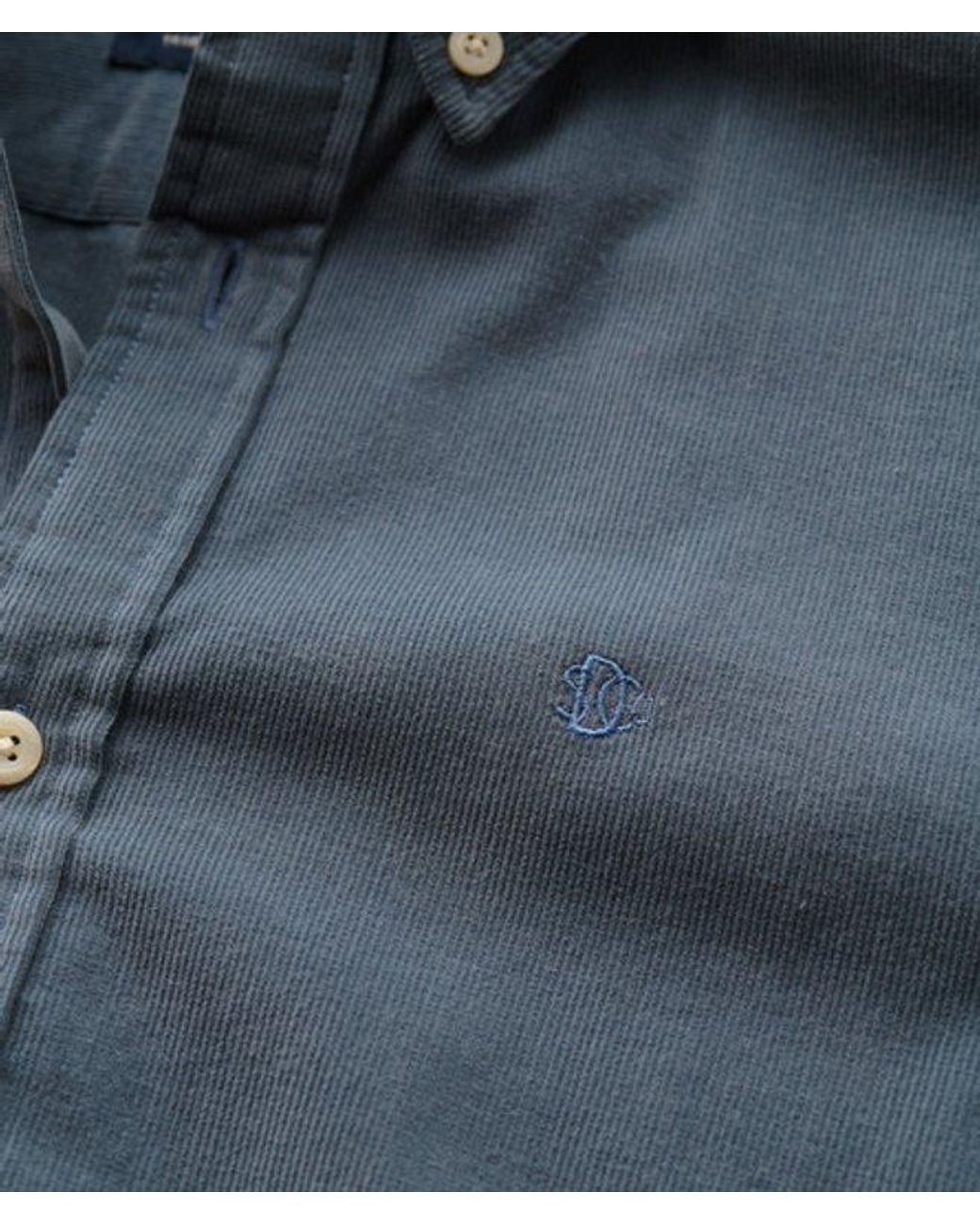 Superdry Blue & Co Classic Needle Cord Shirt for men