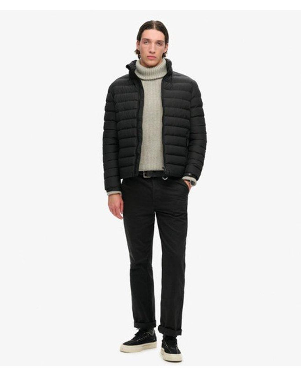 Superdry Black & Co Fuji Printed Padded Jacket for men