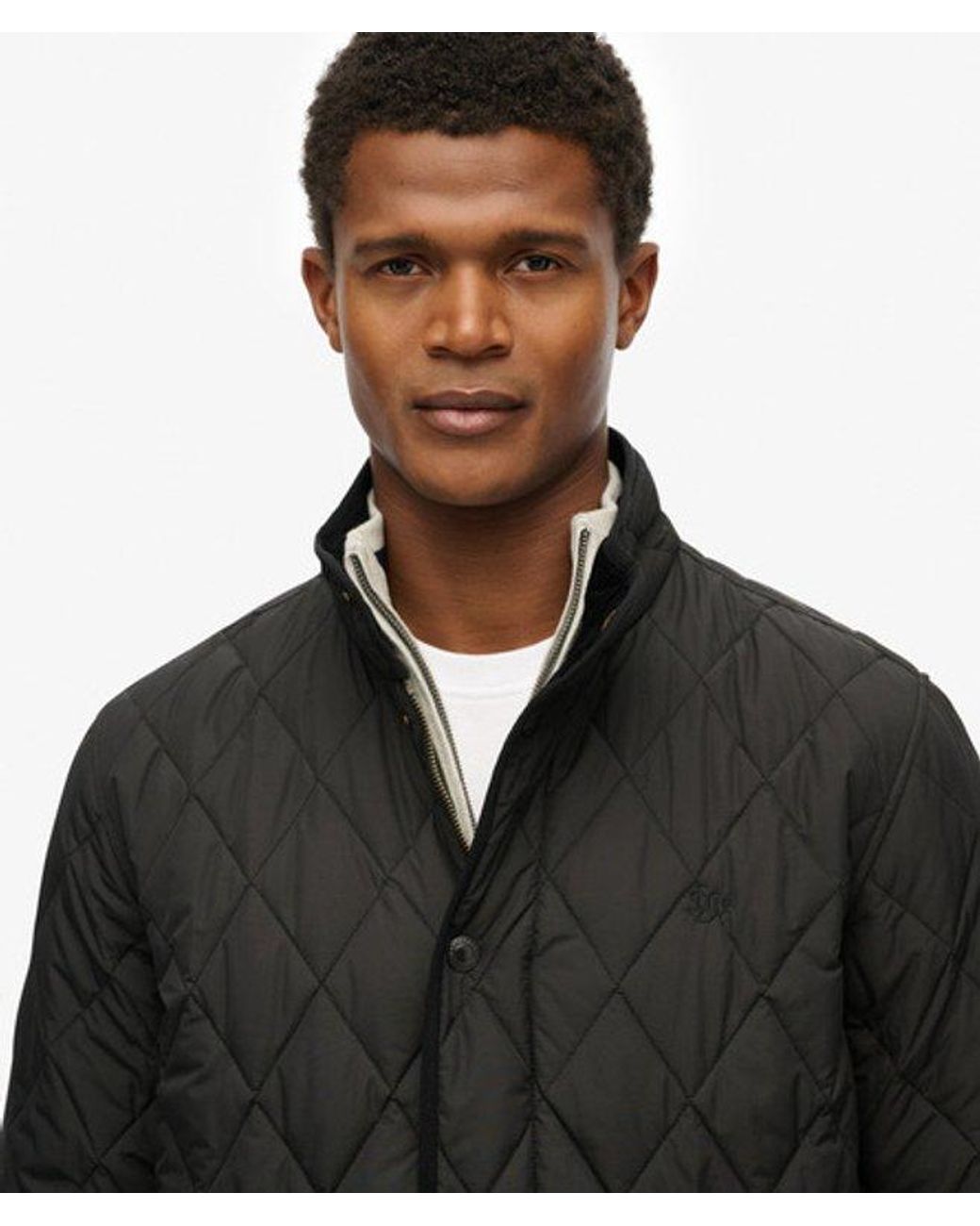 Superdry Black & Co Quilted Estate Jacket for men