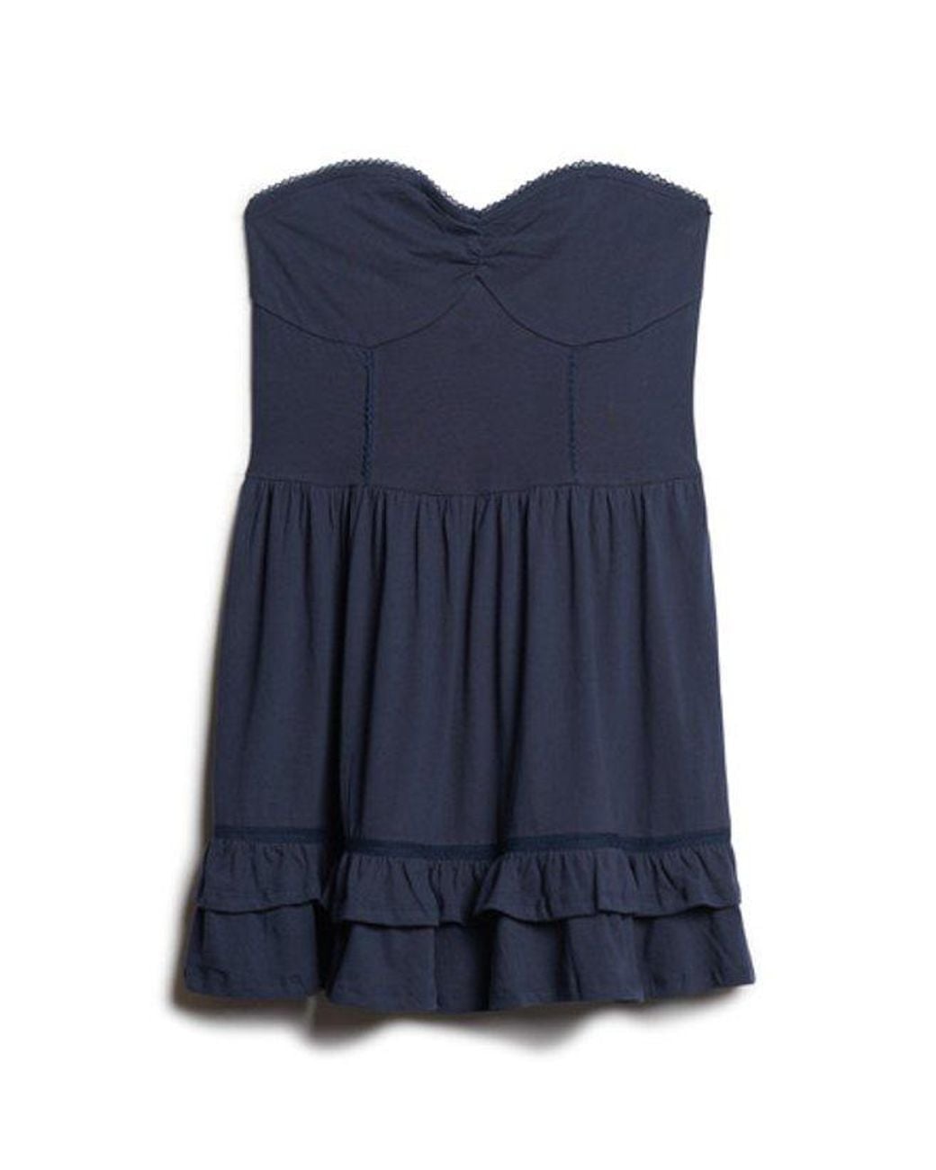 Superdry Blue & Co 50s Lace Bandeau Mini Dress