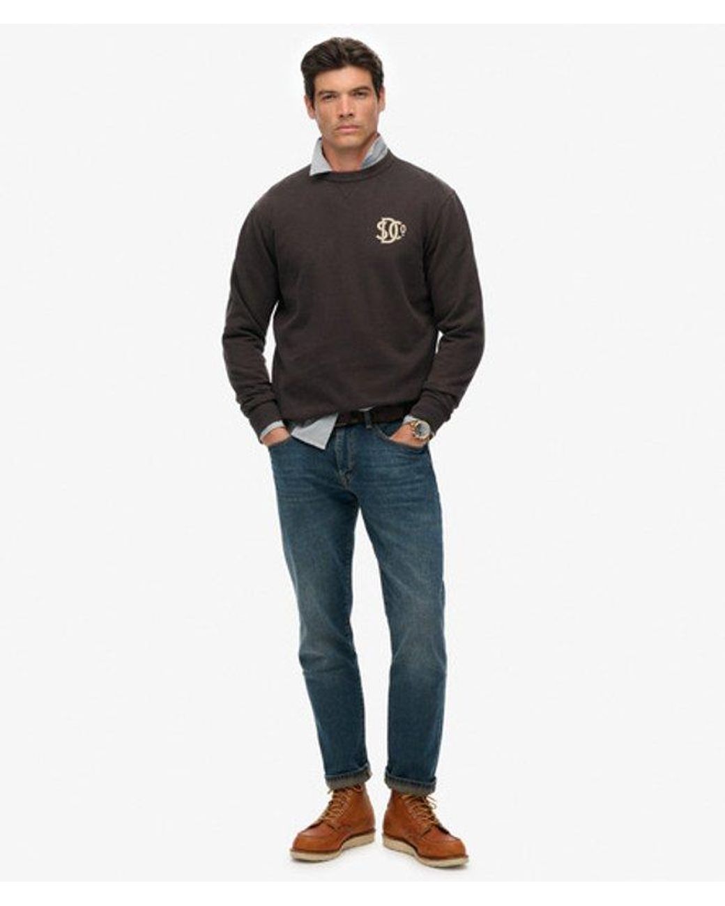 Superdry Black & Co The Merchant Store- Graphic Sweatshirt for men