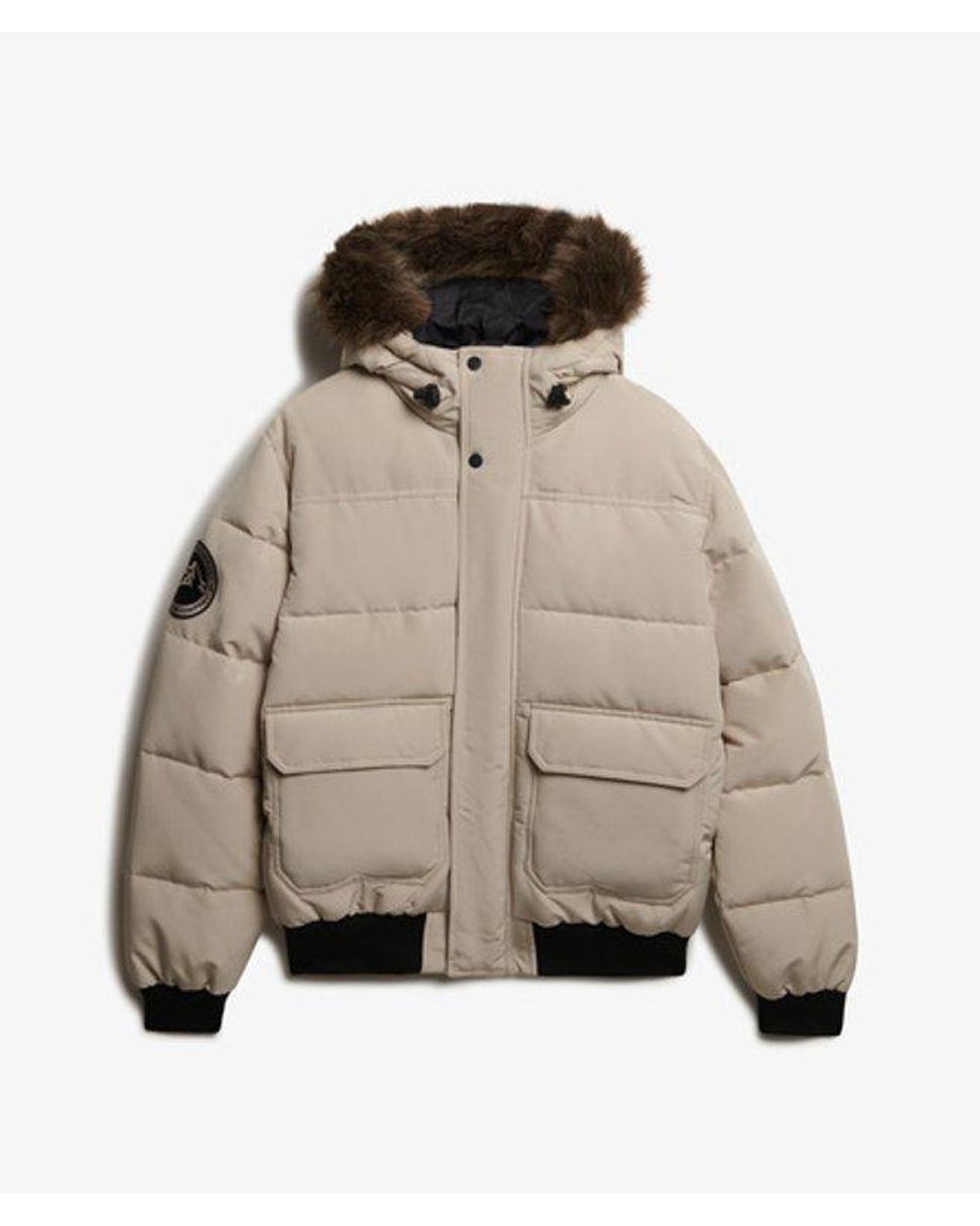 Superdry Natural & Co Everest Hooded Puffer Bomber Jacket for men
