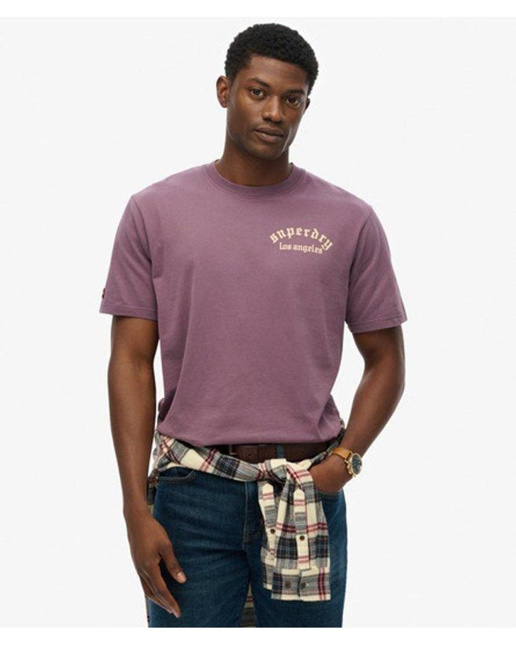 Superdry Purple & Co Tattoo Loose T-shirt for men