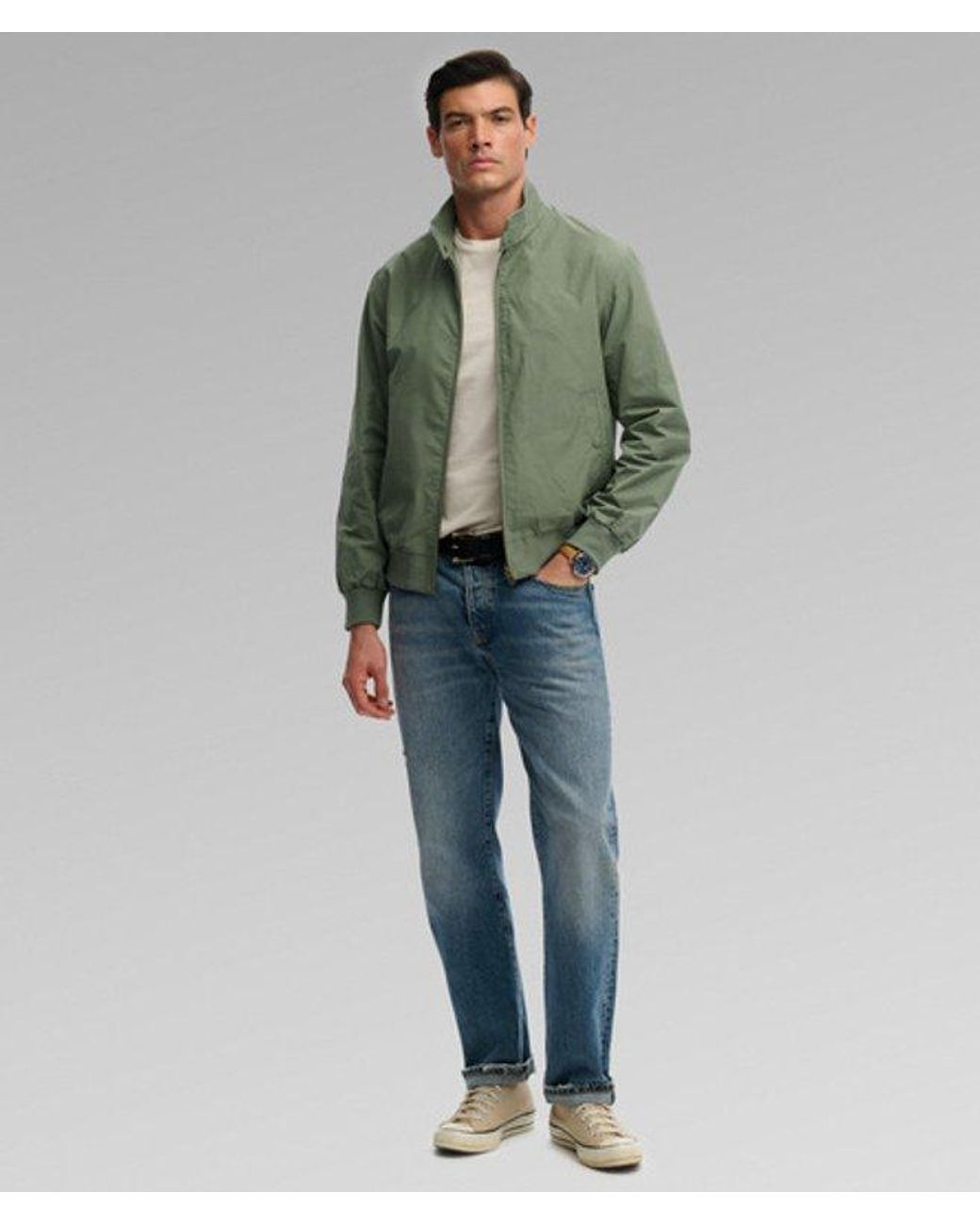 Superdry Green & Co Classic Harrington Jacket for men