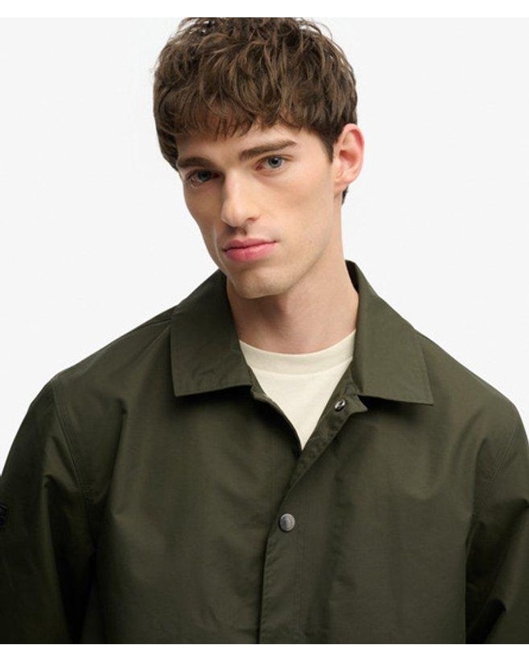 Superdry Surplus Otto Coach Jacket in het Green voor heren