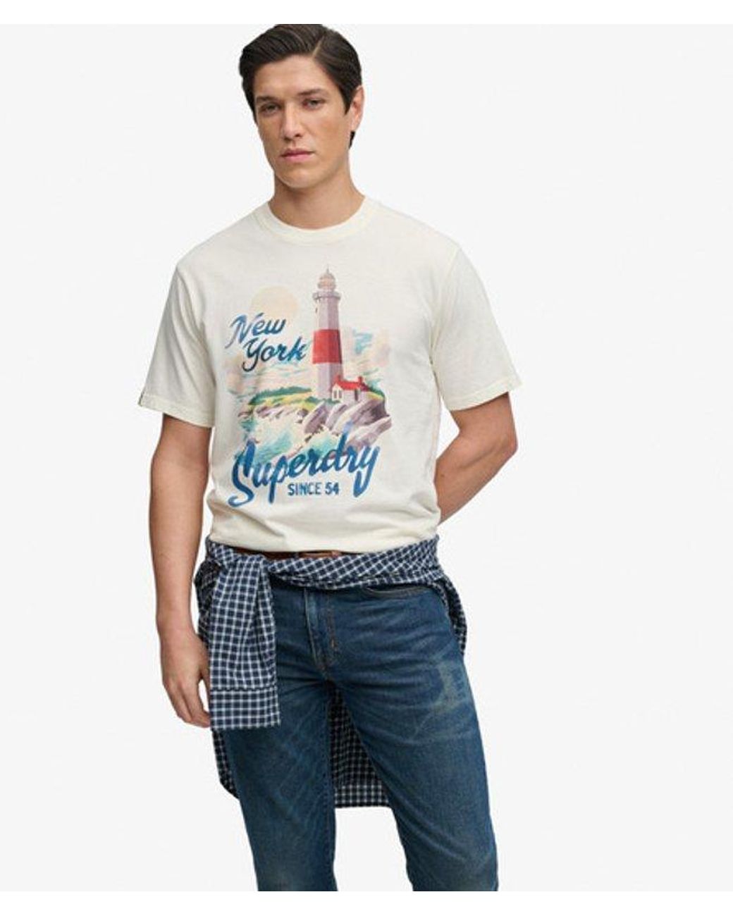 Superdry Blue & Co Maritime Loose T-shirt for men