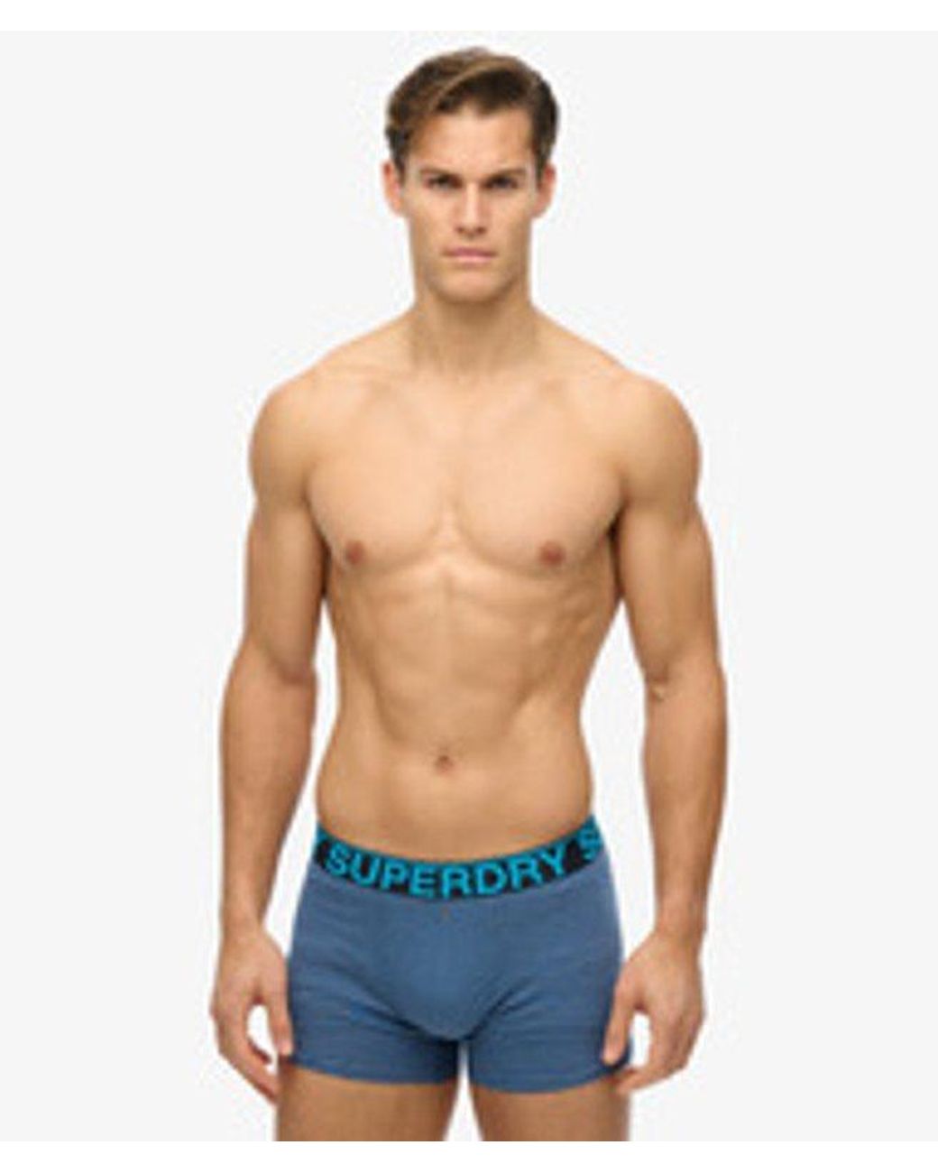 Superdry Boxershort Drieverpakking in het Blue voor heren