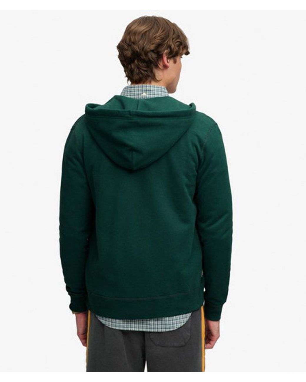 Superdry Green & Co Essential Logo Zip Hoodie for men