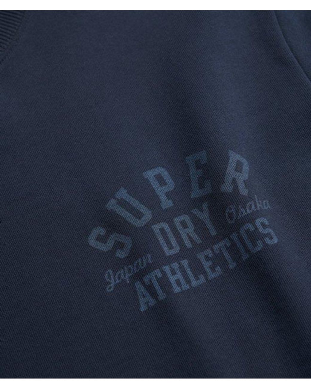 Superdry Blue & Co Athletic Essentials Crew Sweatshirt for men