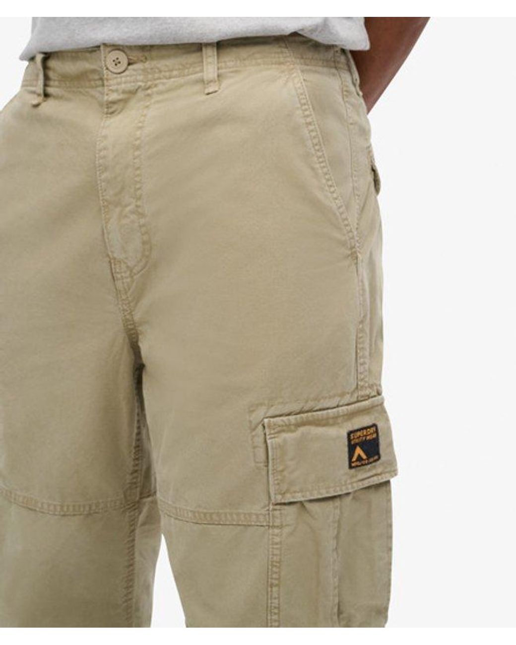 Superdry Natural & Co Organic Cotton baggy Cargo Pants for men