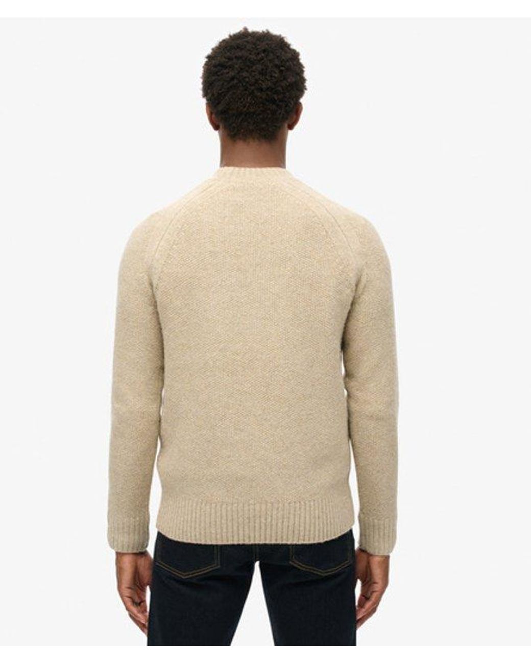 Superdry Natural & Co Chunky Raglan Jumper for men