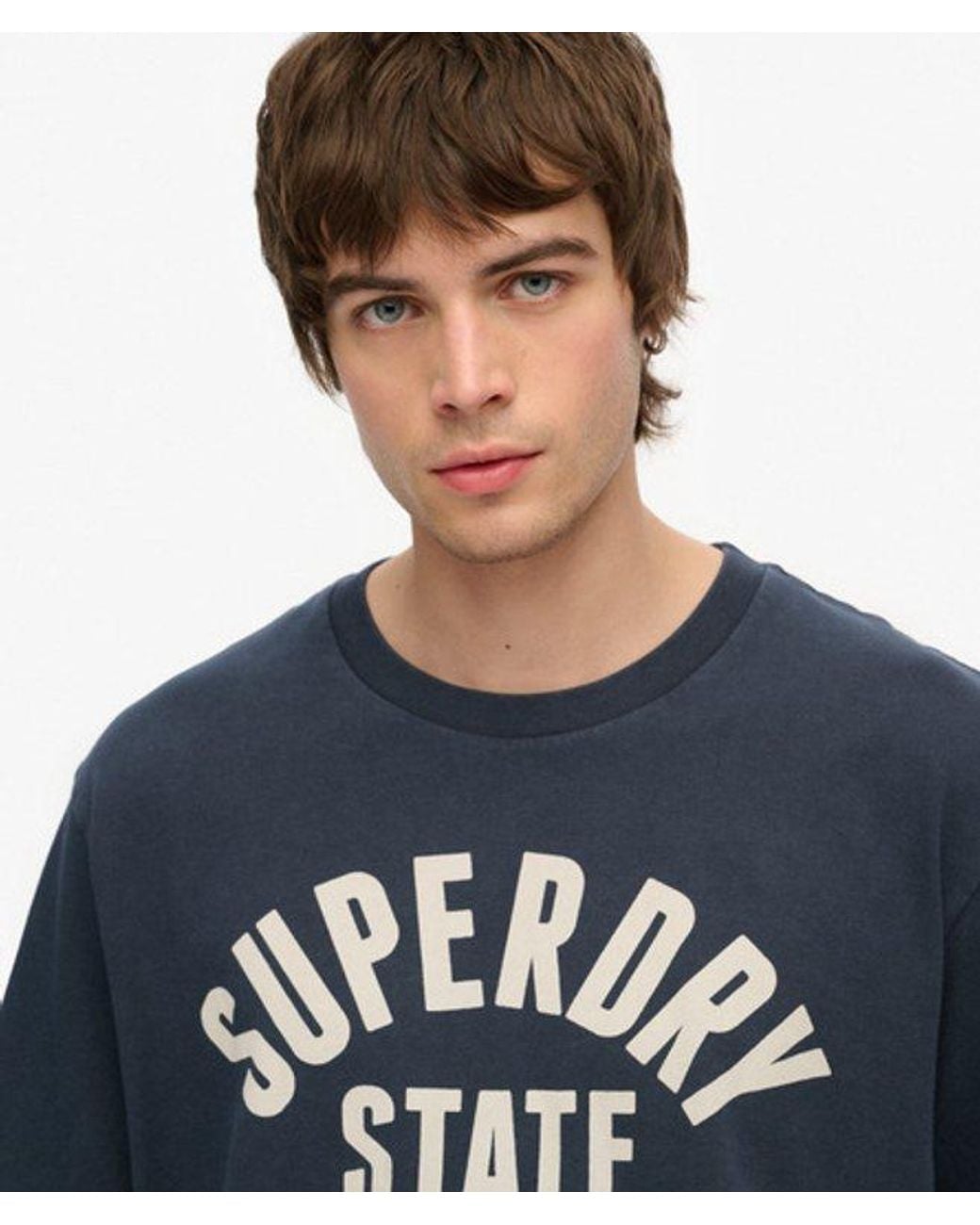 Superdry Blue & Co Athletic Essential Graphic T-shirt for men