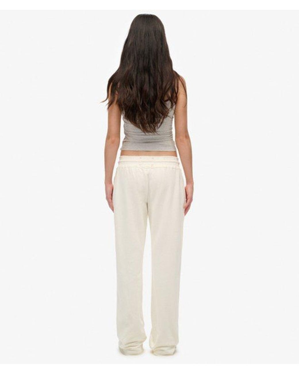 Superdry White & Co Athletic Print Flare joggers