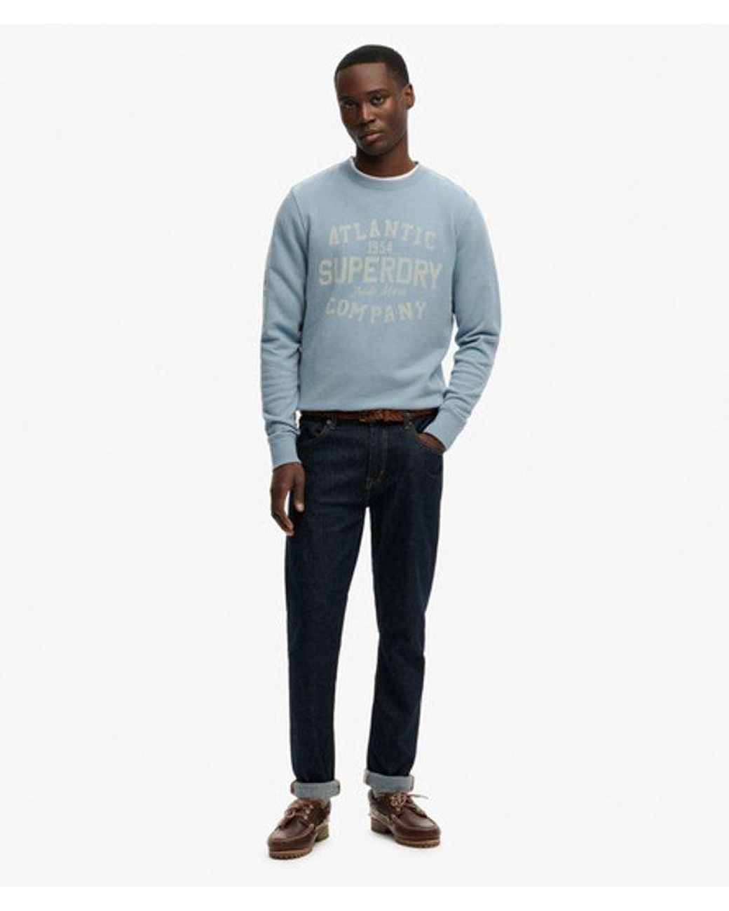 Superdry Blue & Co Coastal Relaxed Sweatshirt for men