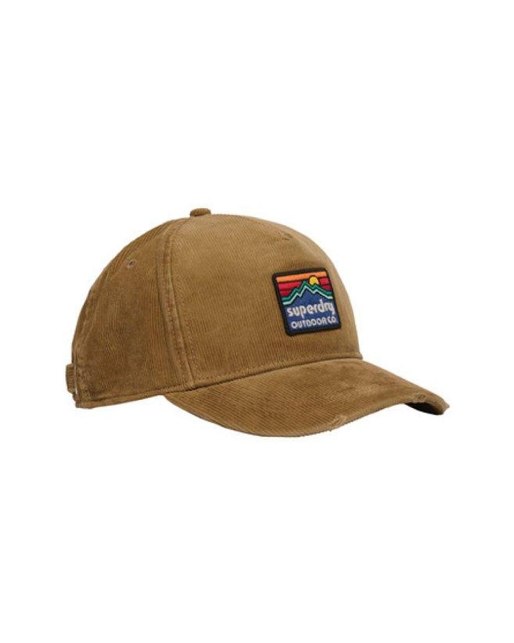 Superdry Brown & Co Graphic Cord Trucker Cap