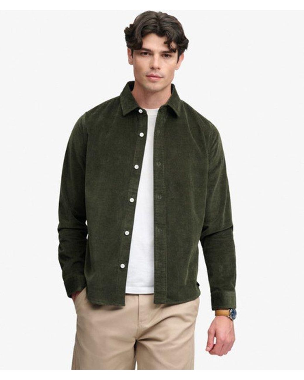 Superdry Green & Co Cord Overshirt for men