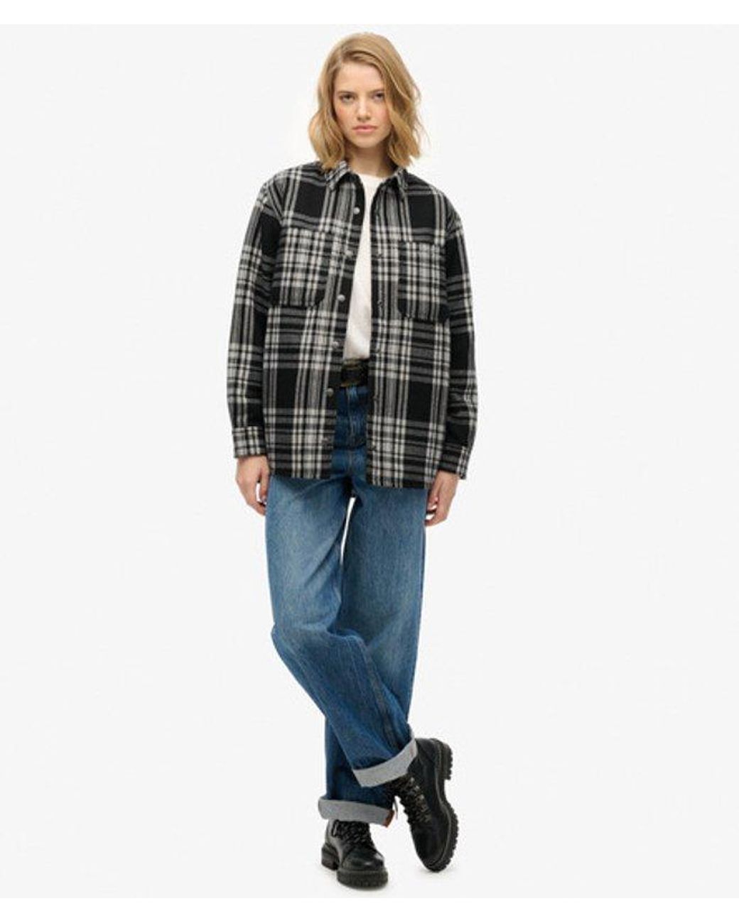 Superdry Gray & Co Check Lined Shirt