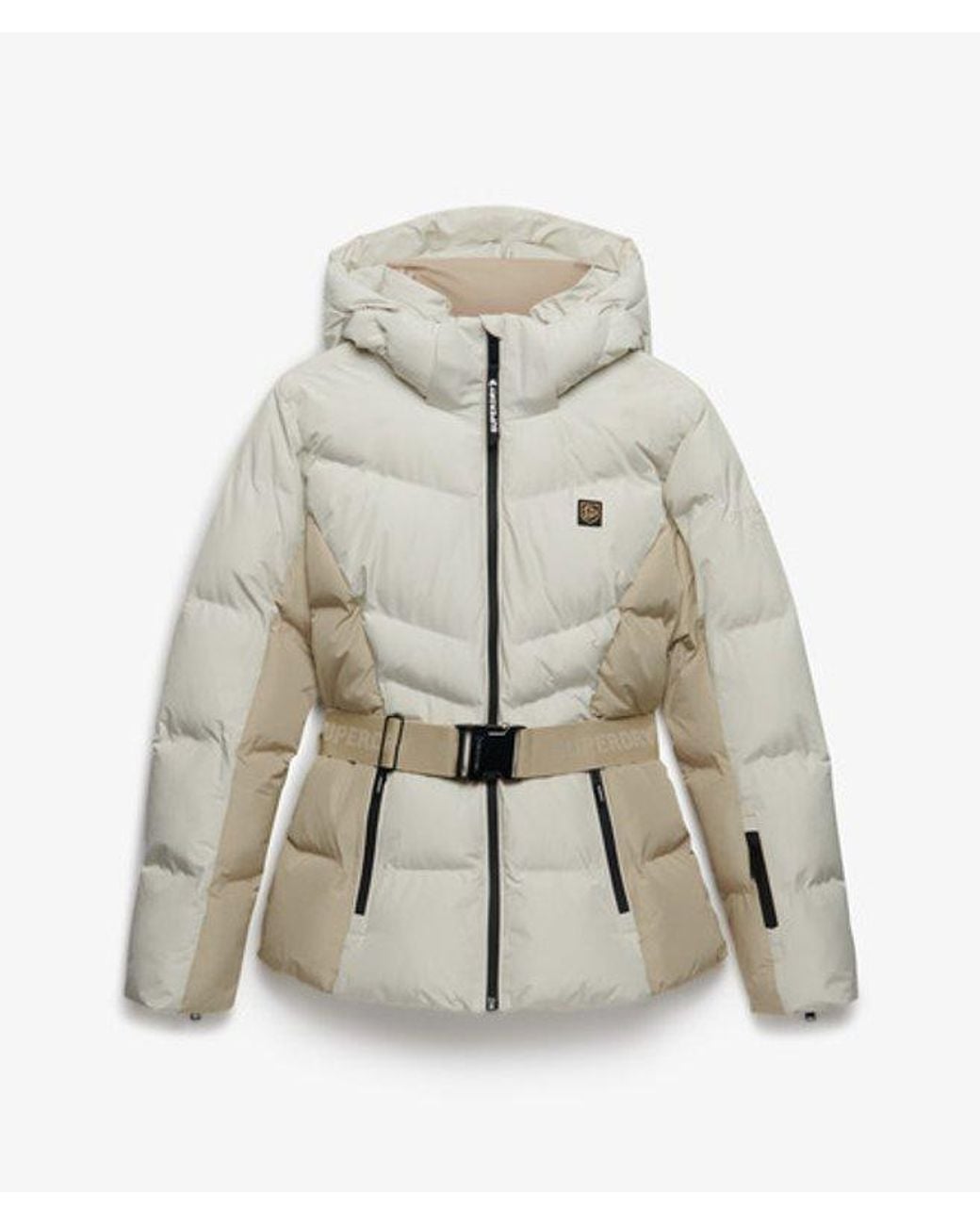 Superdry Natural & Co Luxe Belted Ski Padded Jacket