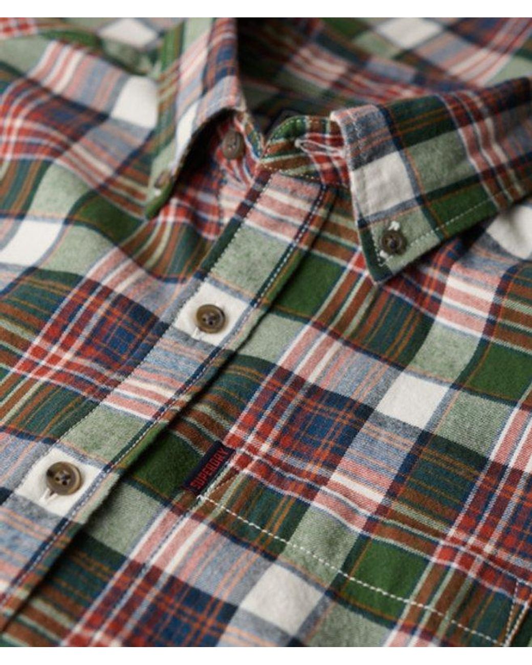 Superdry Black & Co Organic Cotton Vintage Check Shirt for men
