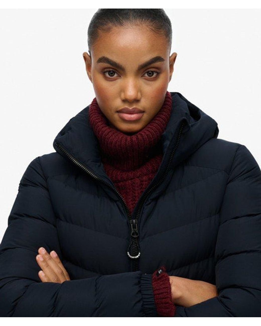 Superdry Blue & Co Hooded Fuji Padded Jacket