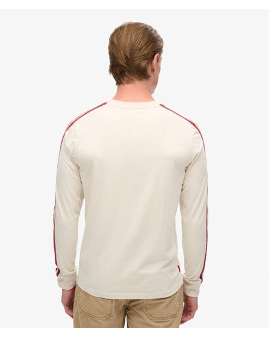 Superdry Natural & Co Essential Logo Retro Long Sleeve Top for men