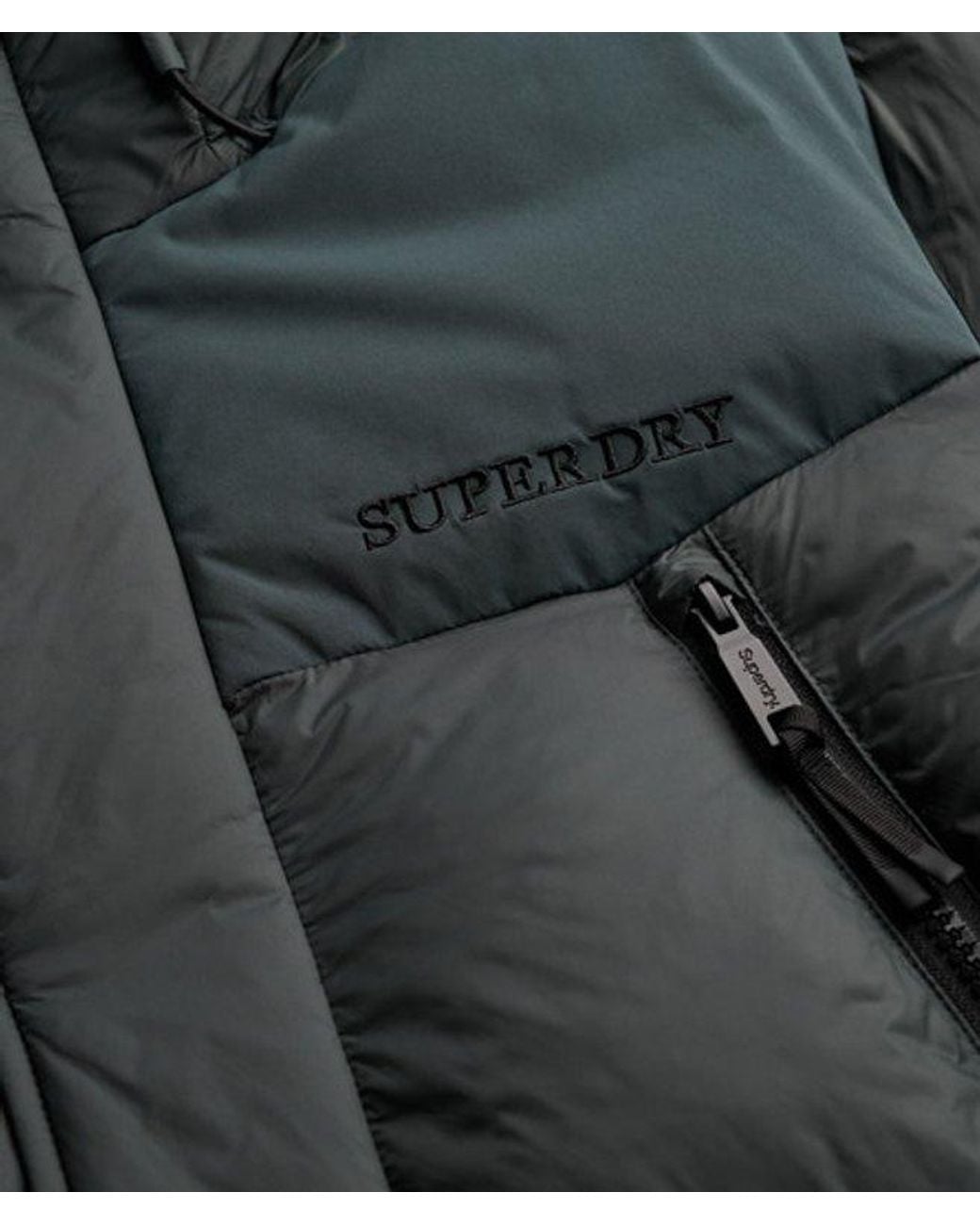 Superdry City Baffle Parka Jas in het Gray voor heren