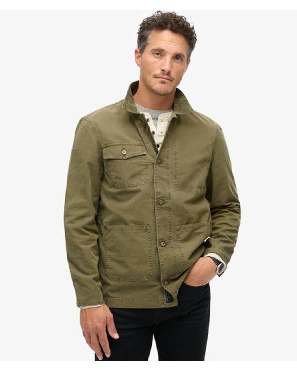 Superdry Green & Co The Merchant Store - Cotton Work Jacket for men