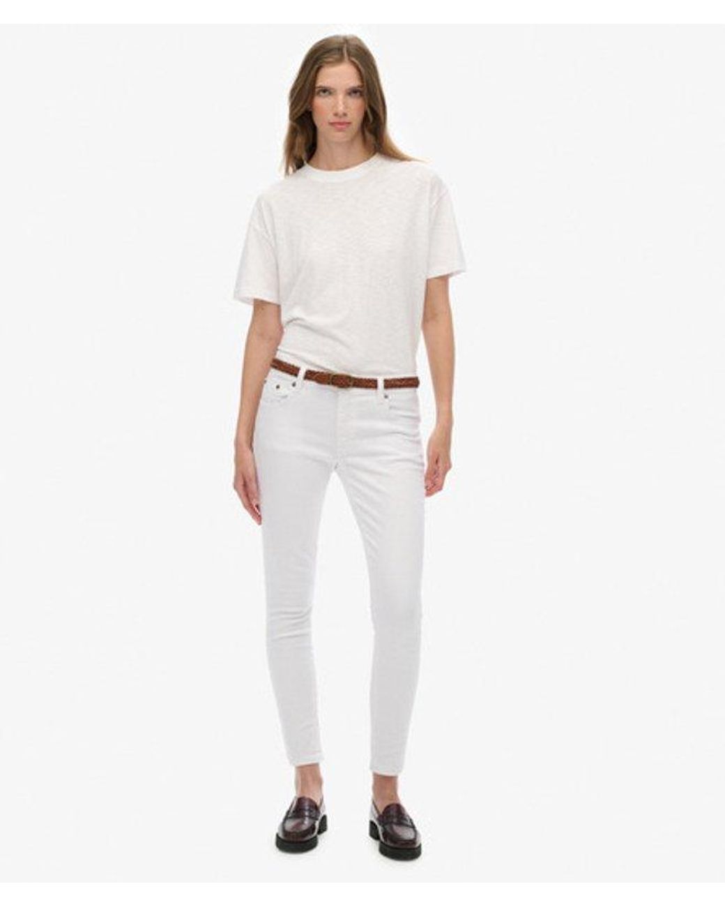 Superdry White & Co Mid Rise Skinny Jeans