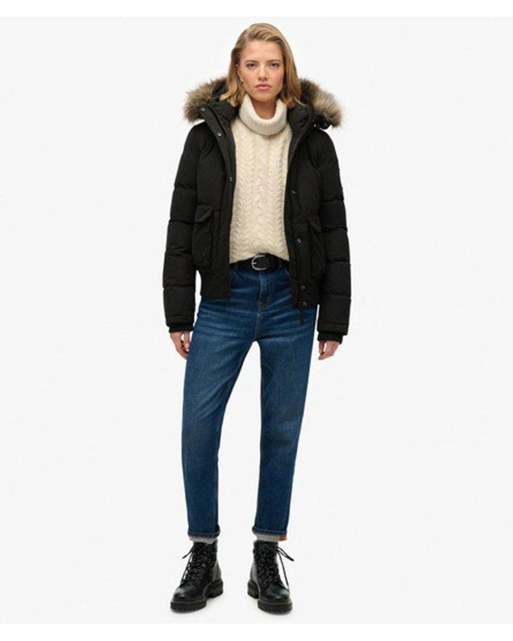 Superdry Blue & Co Everest Microfibre Ella Bomber Jacket