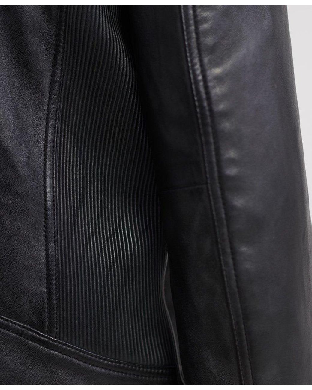 Superdry City Hero Leather Racer Jacket in Black for Men - Save 31% | Lyst