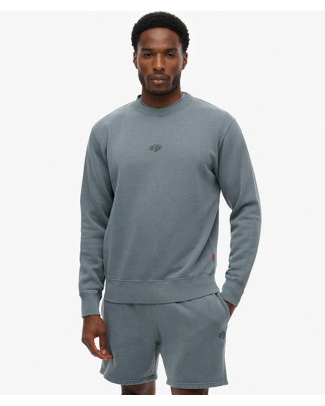 Superdry Gray & Co Micro Logo Crew for men