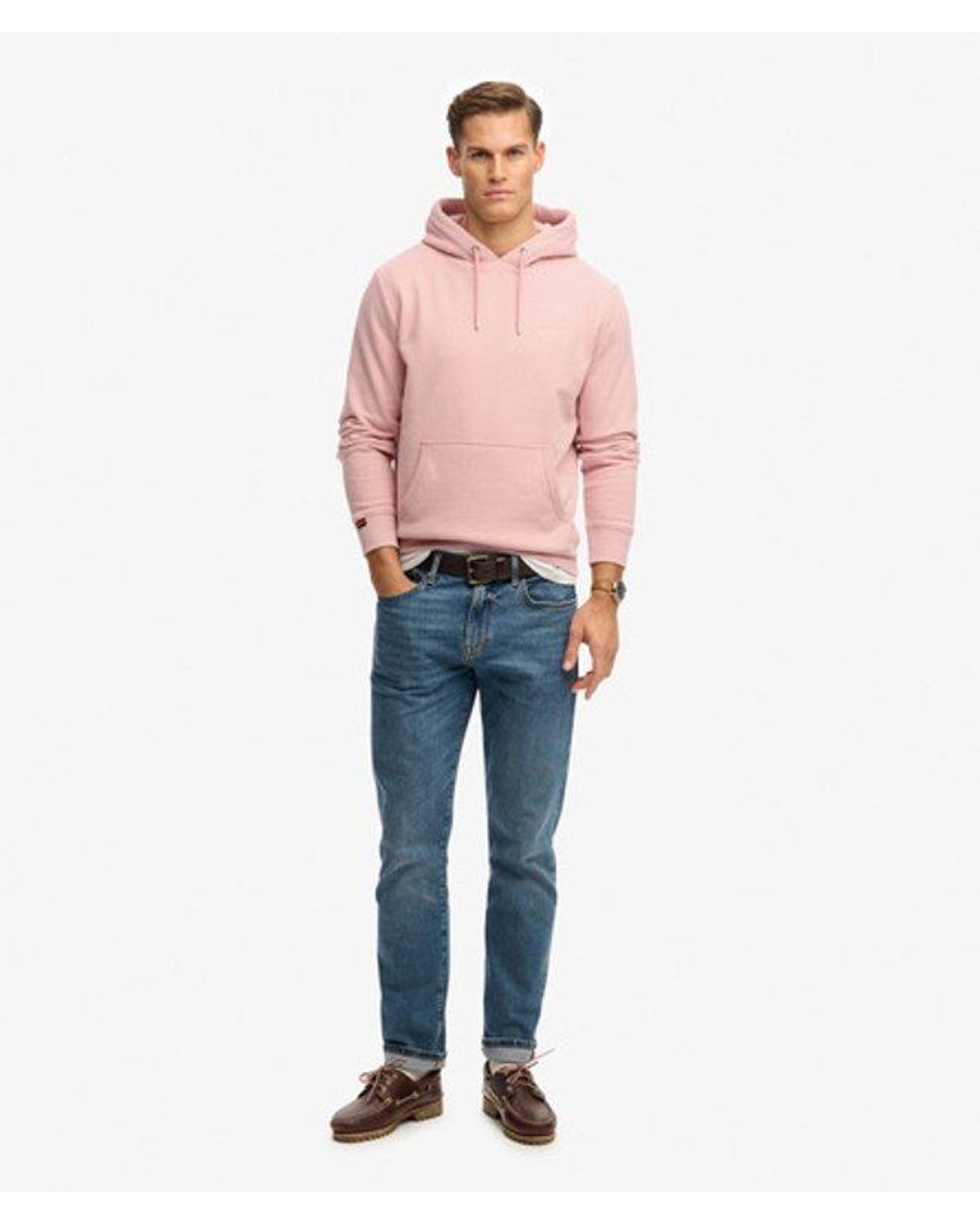 Superdry Red & Co Essential Logo Hoodie for men