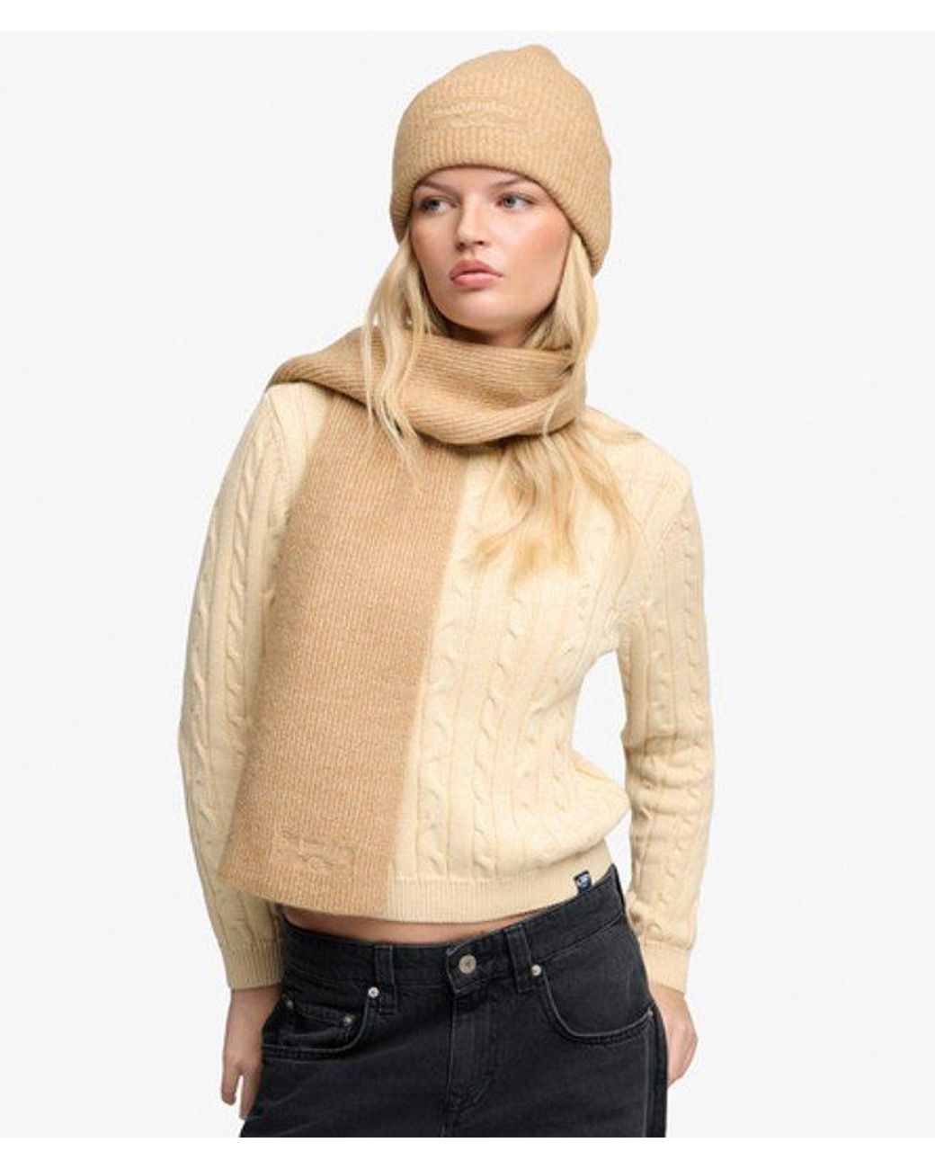 Superdry Natural Heritage Rib Knit Scarf