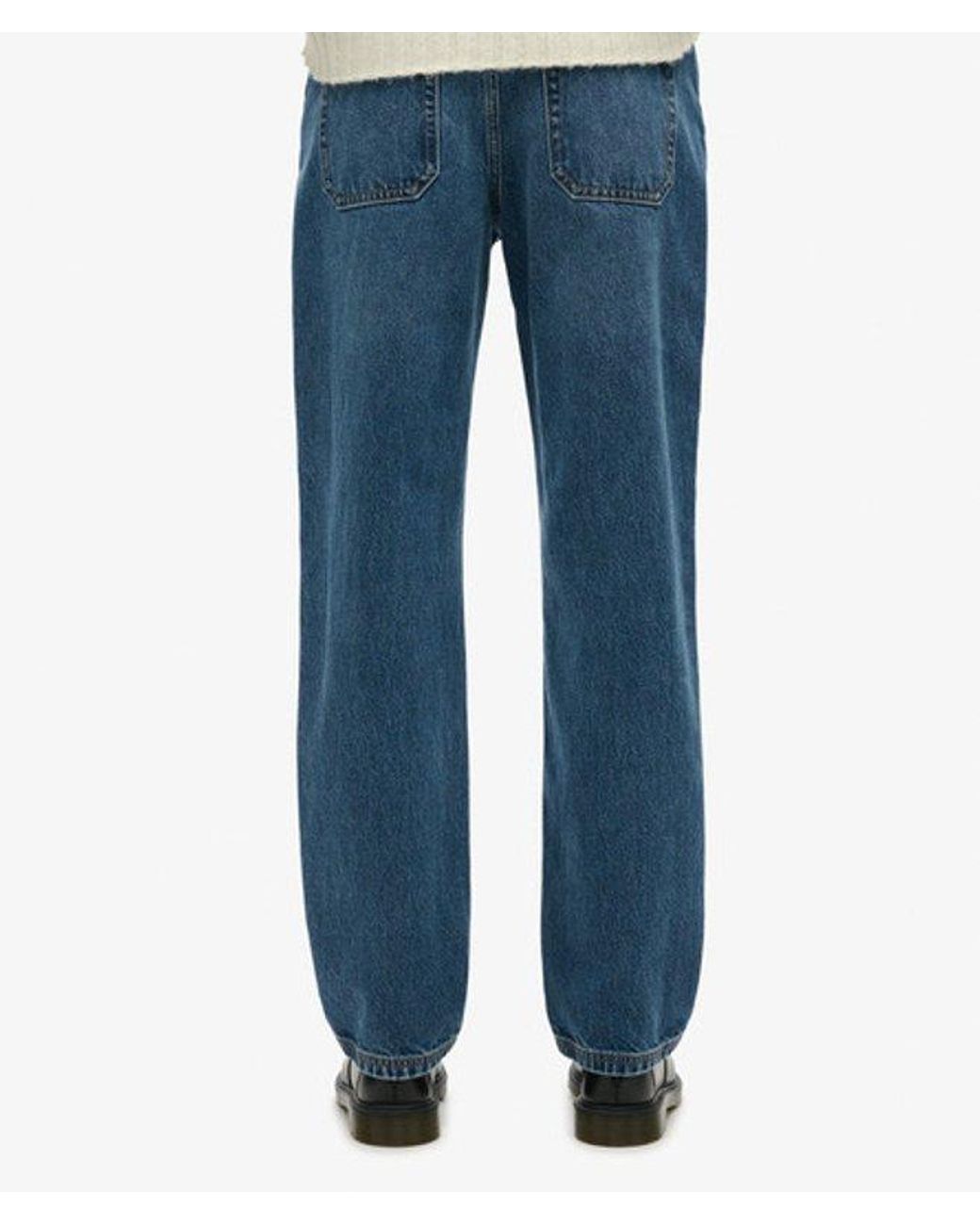 Superdry Blue & Co Mid Rise Straight Leg Jeans