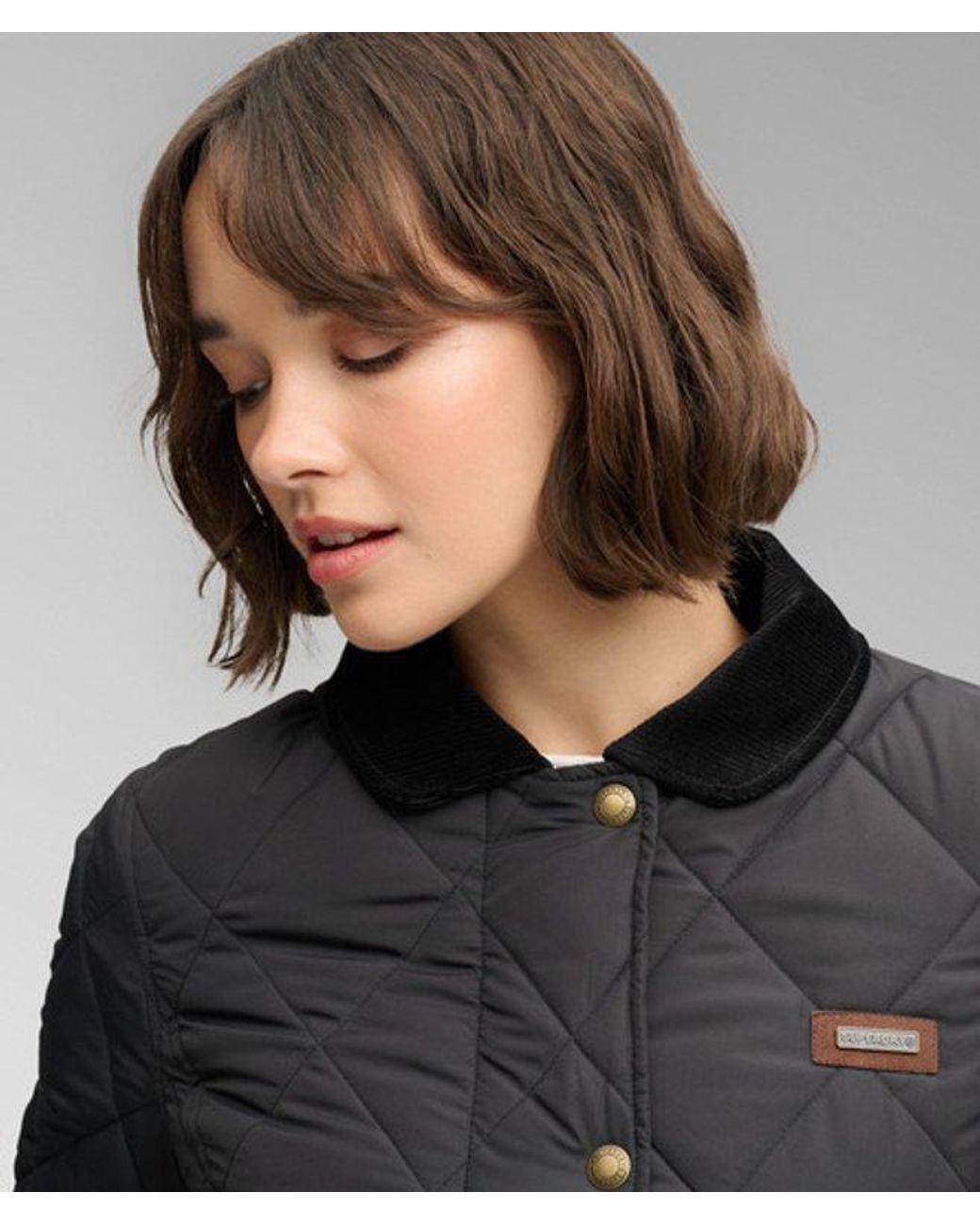 Superdry Black & Co Cord Trimmed Liner Jacket