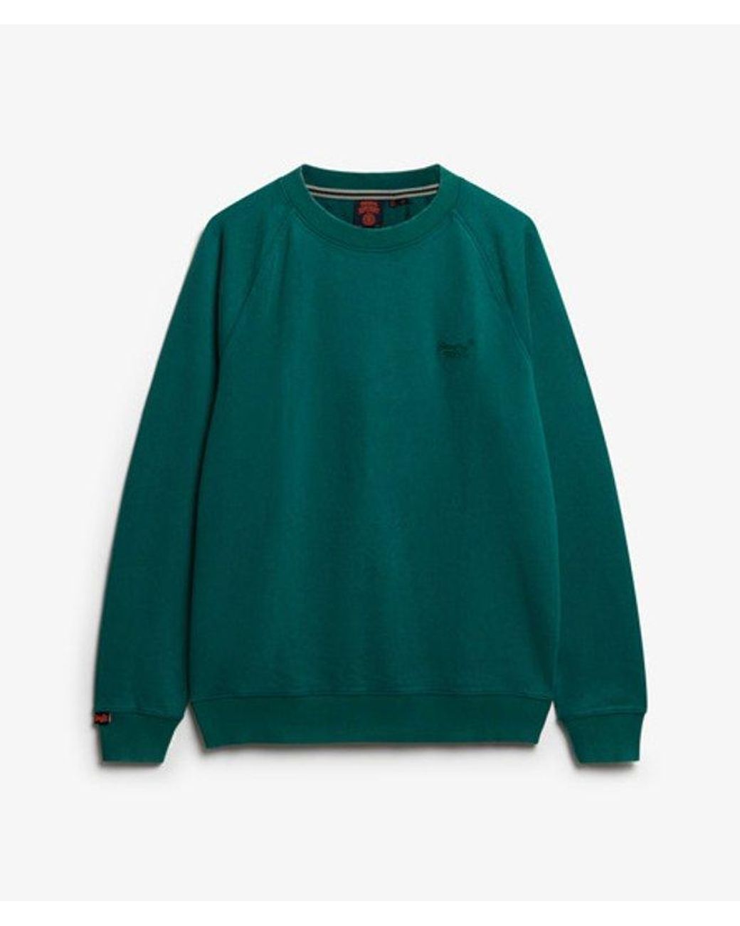 Superdry Green & Co Essential Logo Raglan Crew Sweatshirt for men
