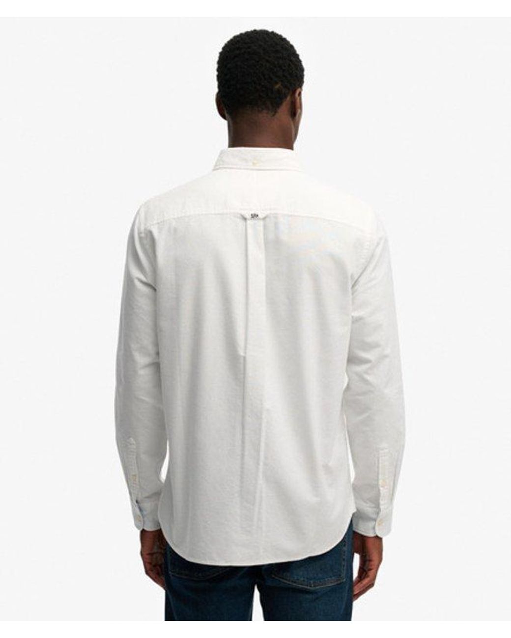 Superdry White & Co Preppy Oxford Long Sleeve Shirt for men