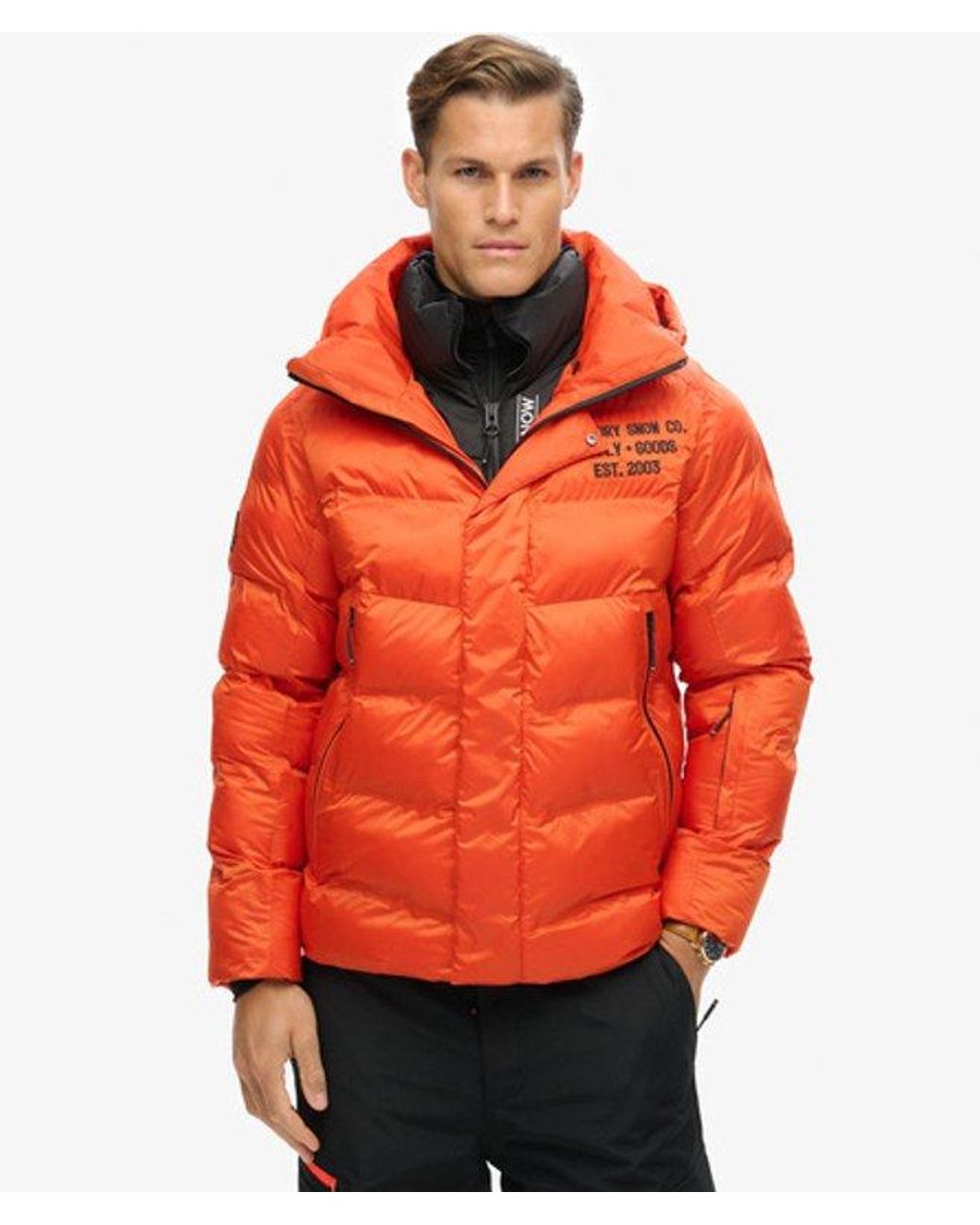 Superdry Red & Co Ski Sport Puffer Jacket for men