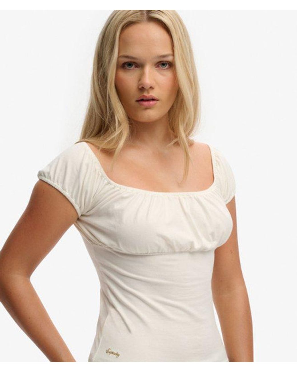 Superdry White & Co Athletic Essentials Ruched Top