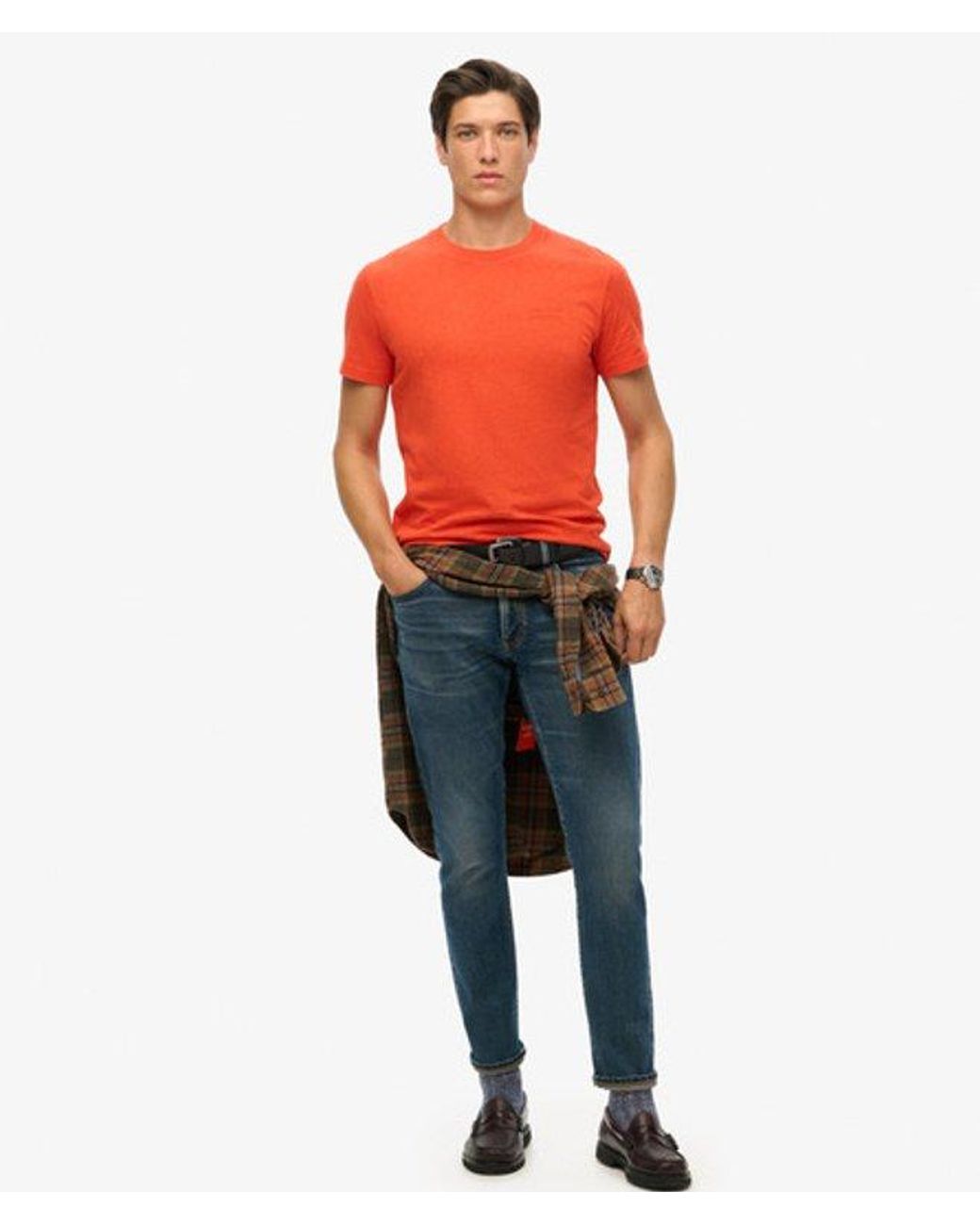 Superdry Red & Co Essential Logo T-shirt for men