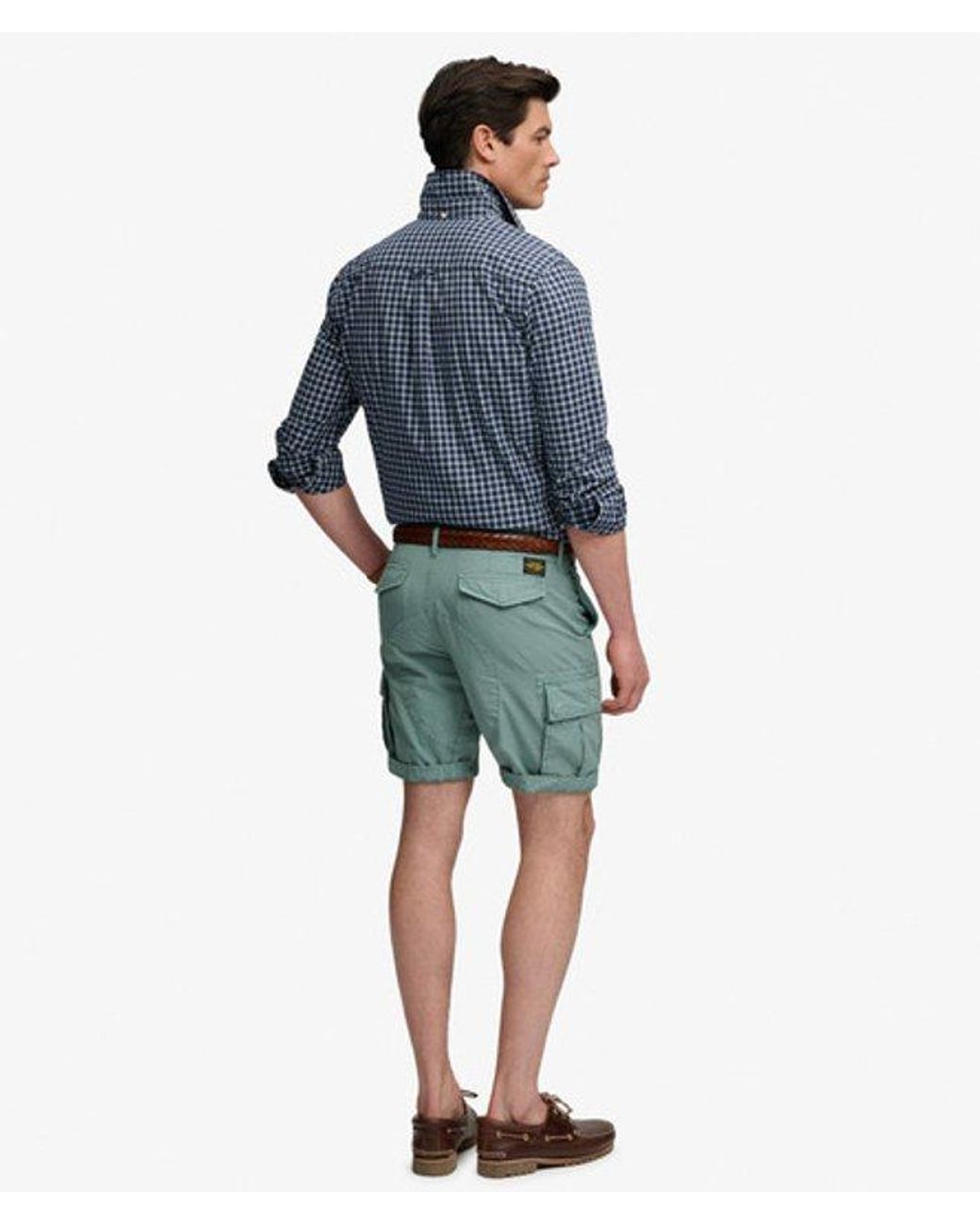 Superdry Blue & Co Ripstop Light Cargo Shorts for men
