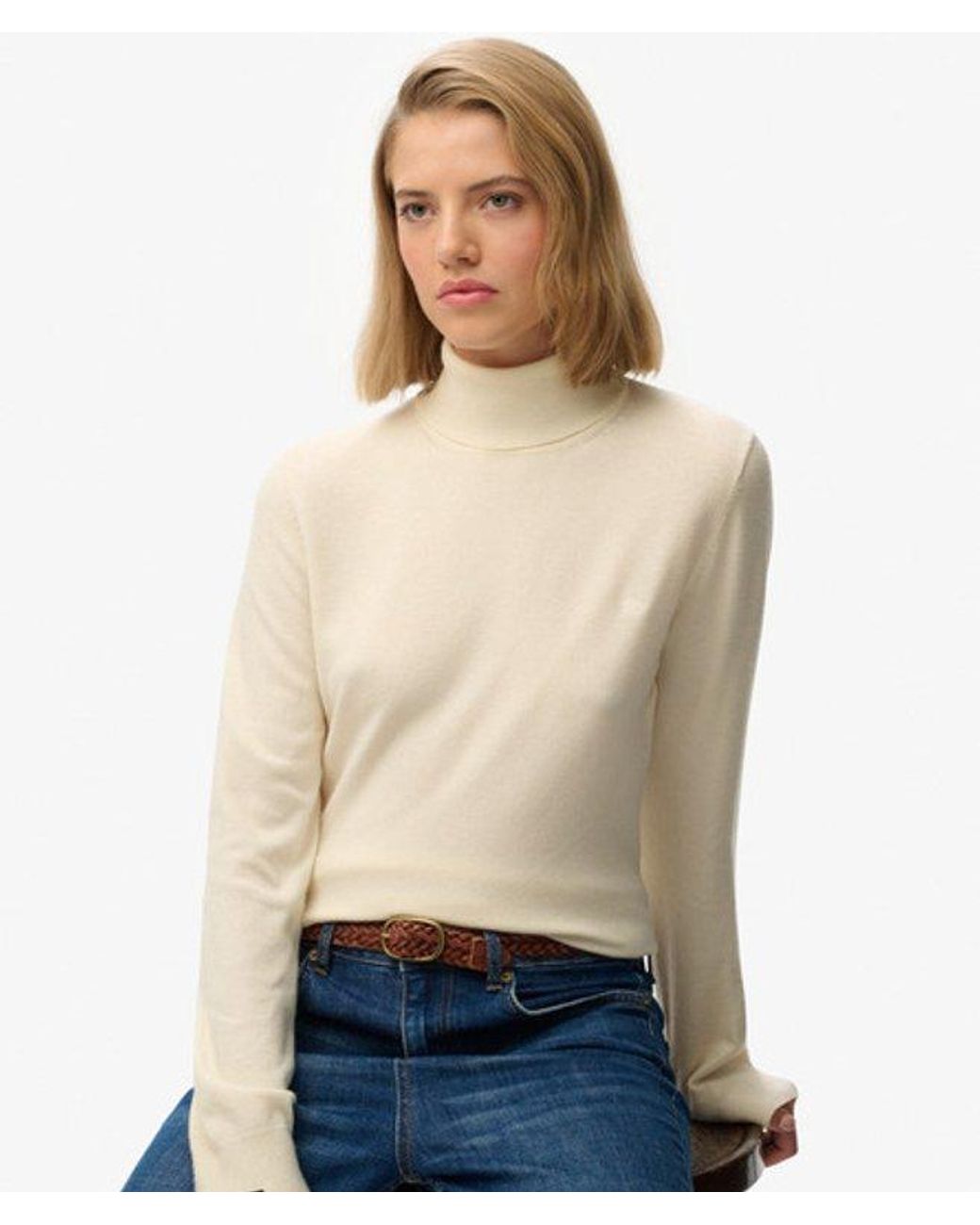 Superdry Natural & Co Classic Turtle Neck Jumper