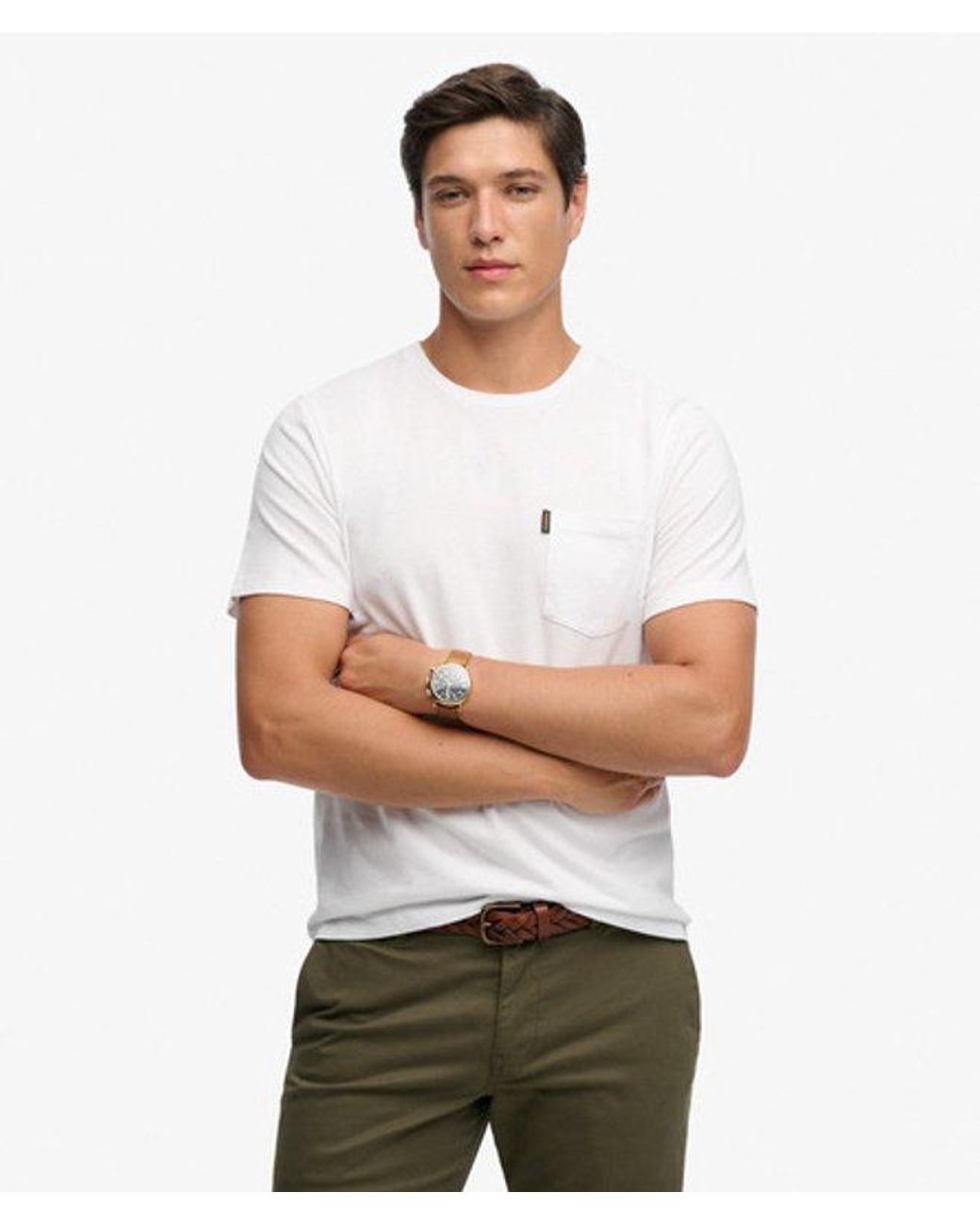 Superdry White & Co Classic Essential Pocket T-shirt for men
