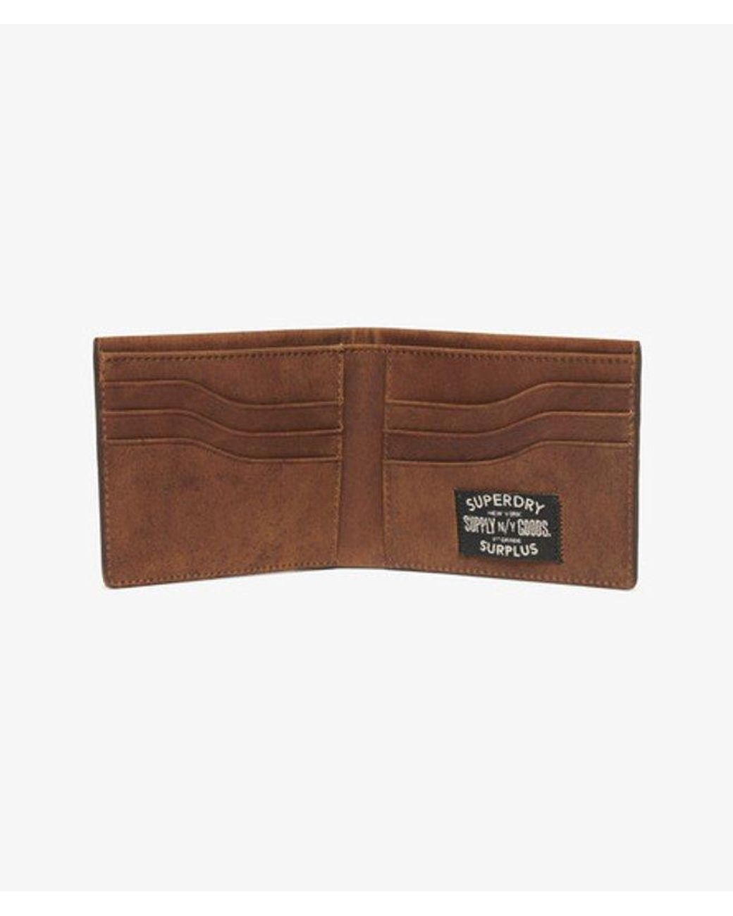 Superdry Brown Leather Goods Wallet for men