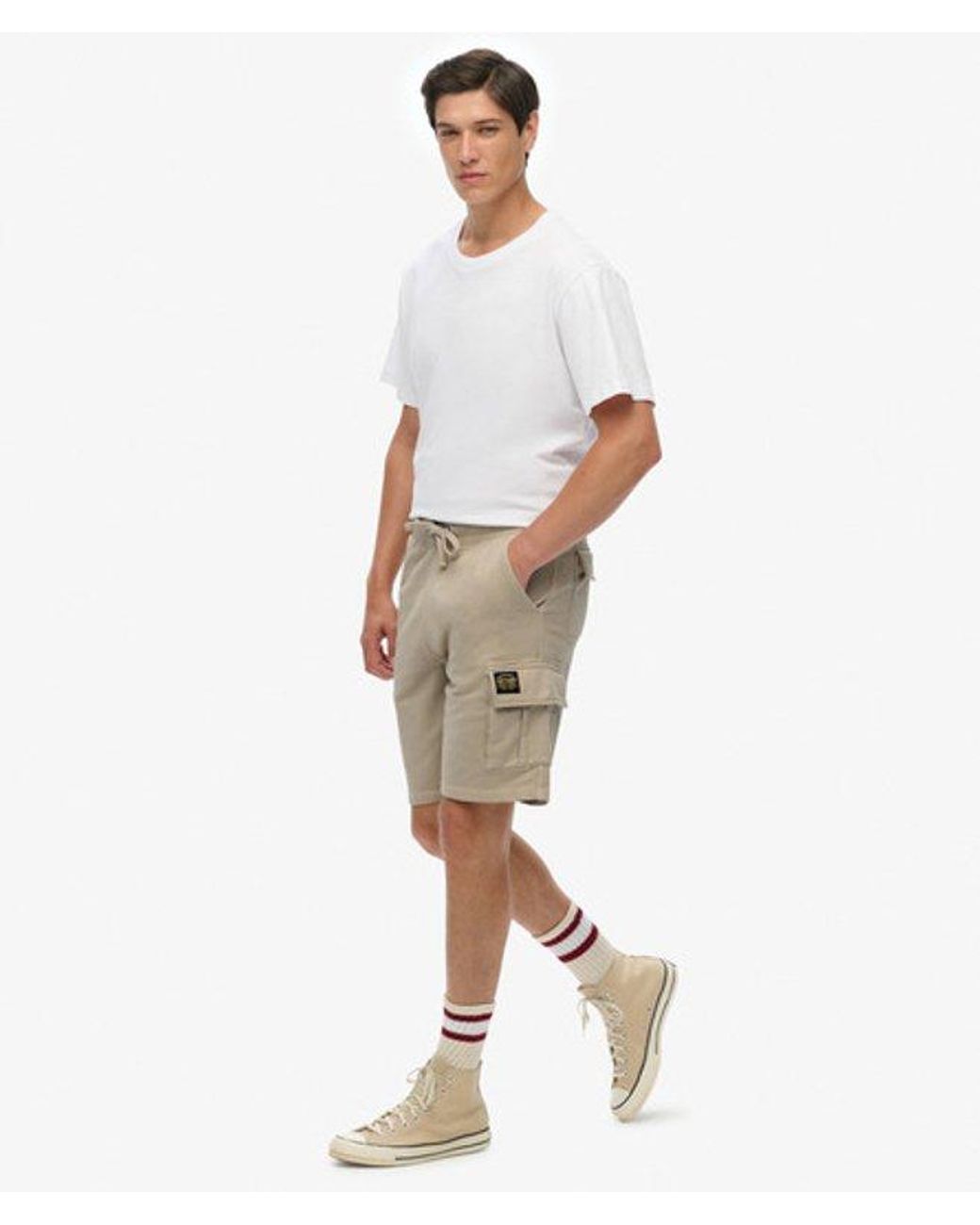 Superdry Natural & Co Contrast Stitch Cargo Shorts for men