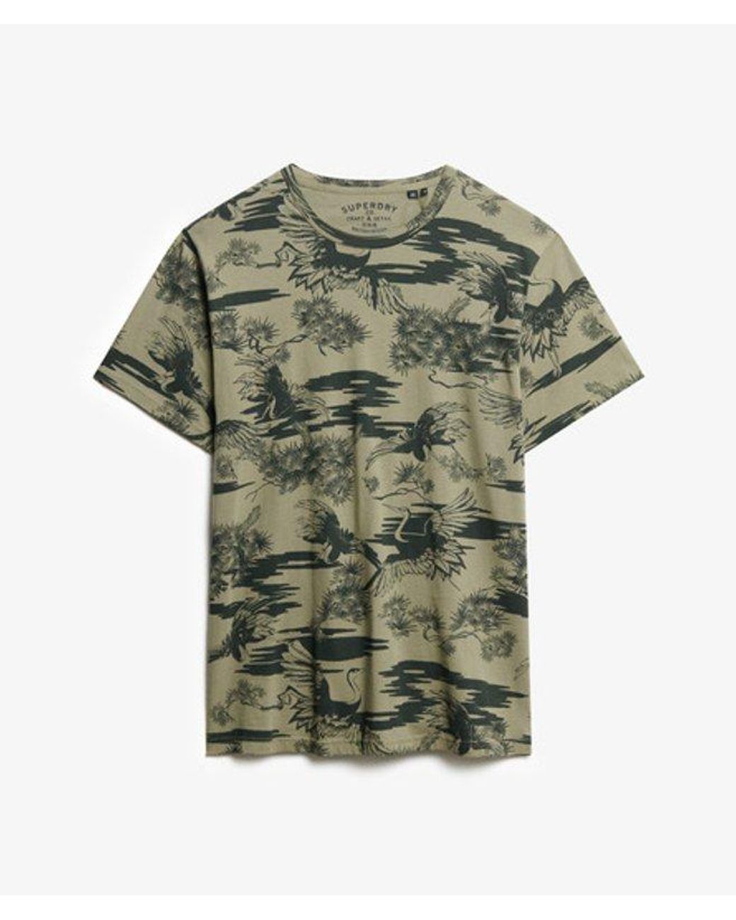 Superdry Green & Co Classic Essential Printed T-shirt for men