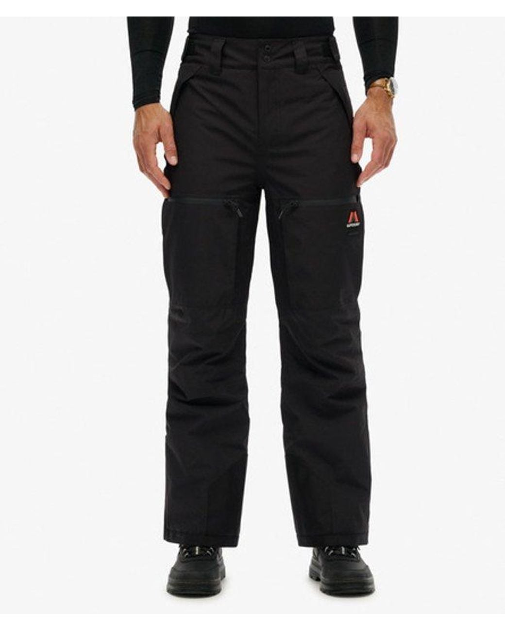 Superdry Black Ski Shell Pants for men