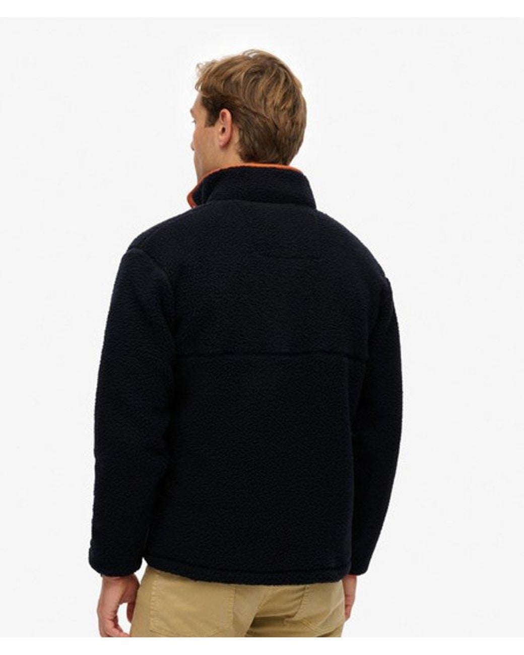 Superdry Blue & Co Fuji Popper Neck Fleece for men